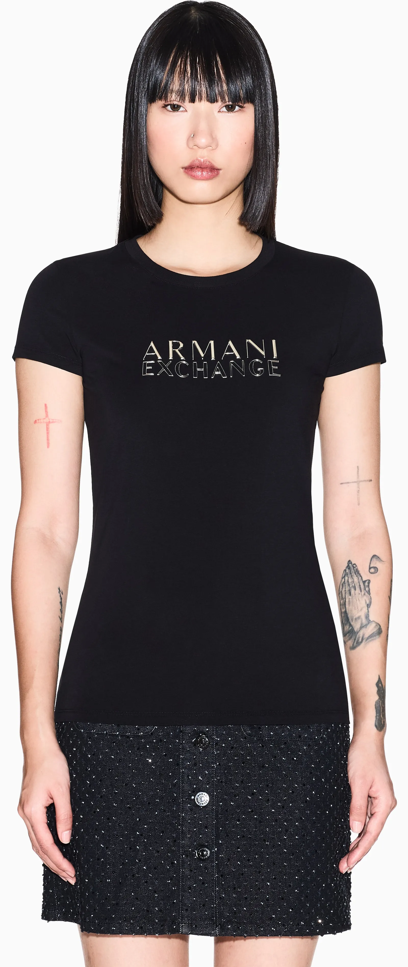 Armani Exchange T-Shirt Nero Xw001837Af16294 175218