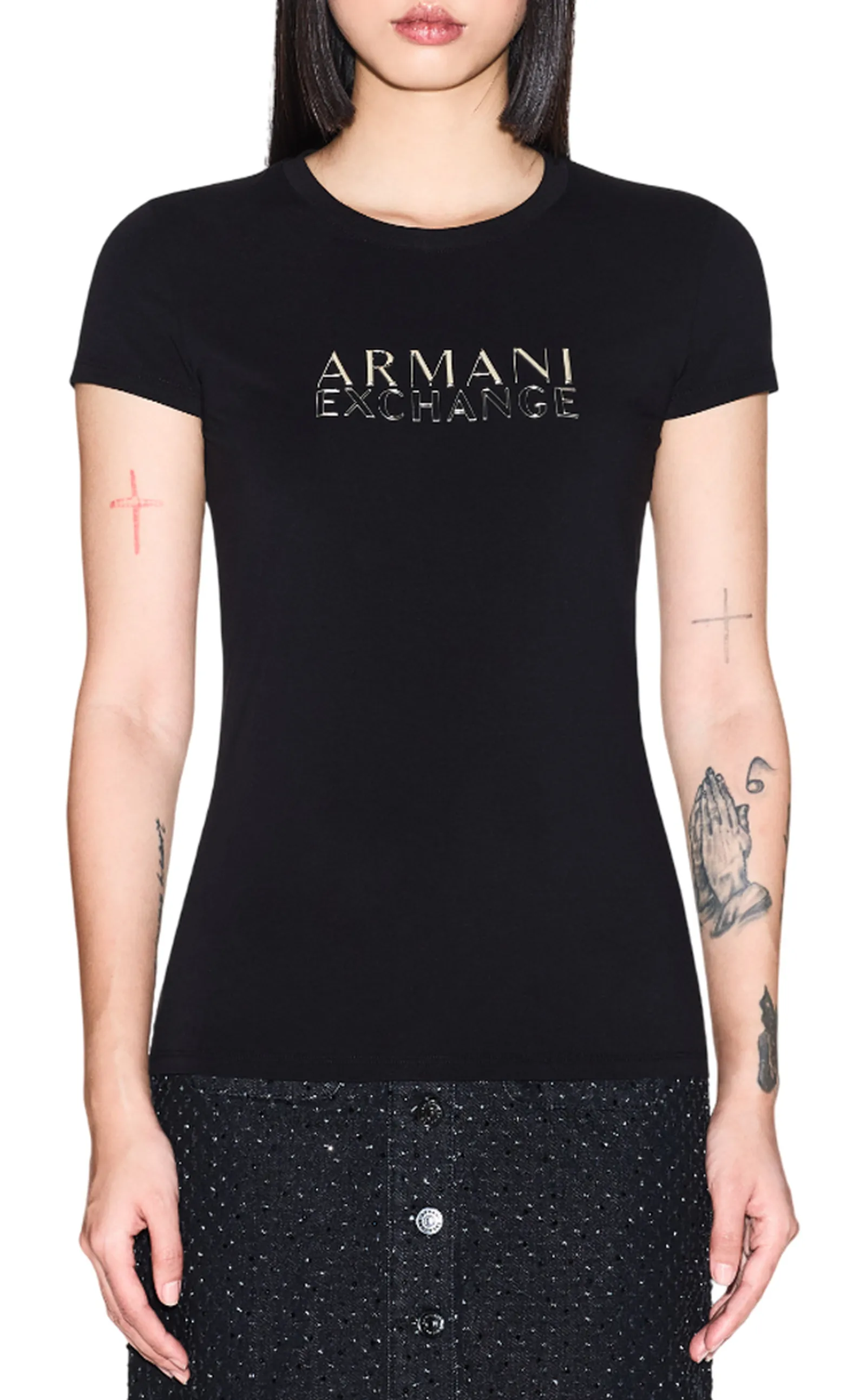 Armani Exchange T-Shirt Nero Xw001837Af16294 175845