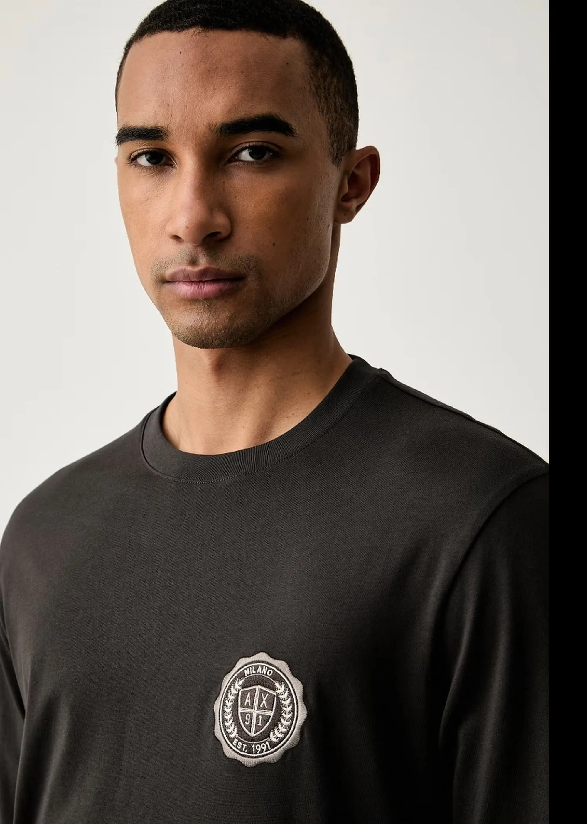 Armani Exchange B'Long Sleeved T-Shirt' Dark Gray Xm003076Af10361 193304