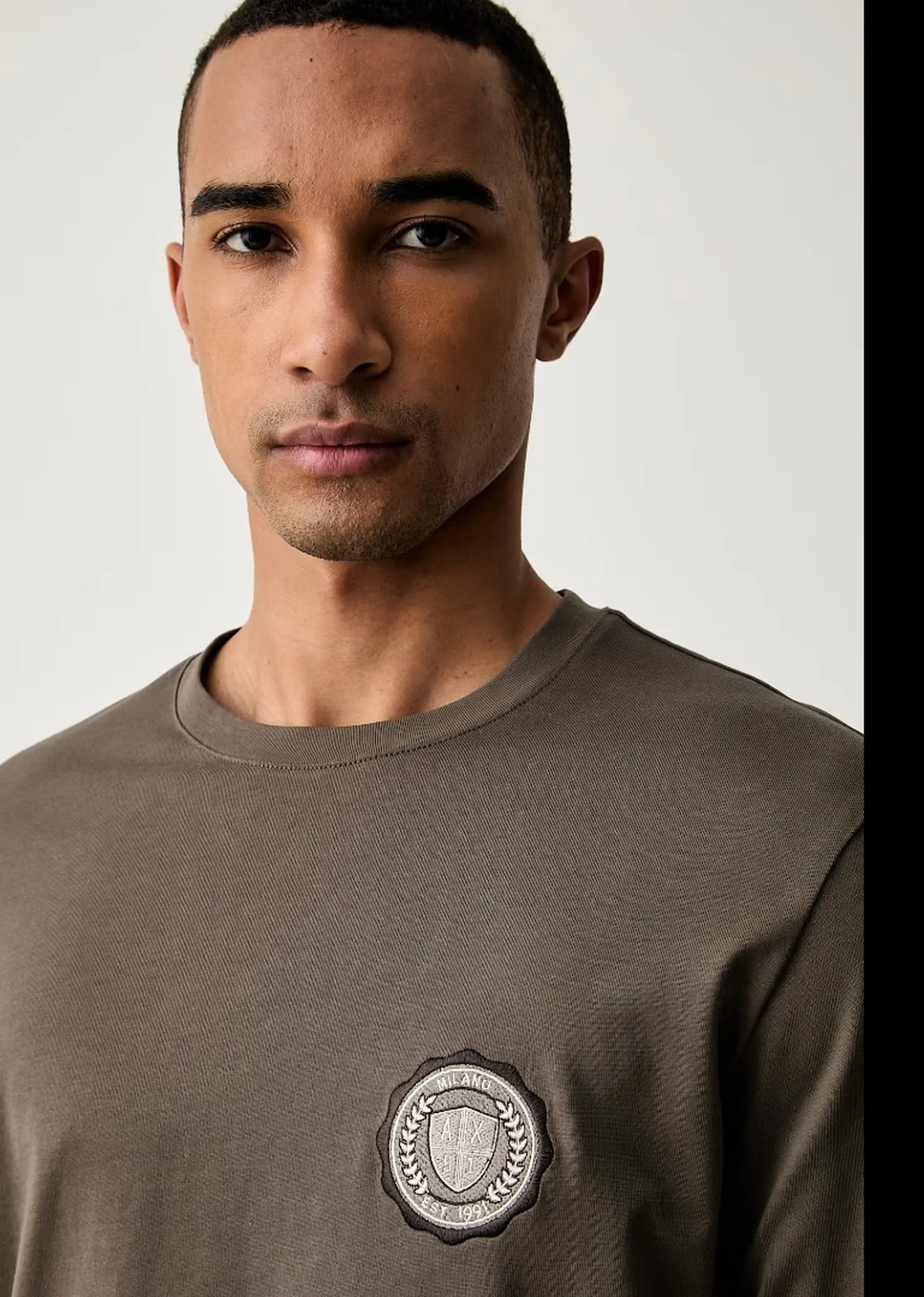 Armani Exchange B'Long Sleeved T-Shirt' Light Brown Xm003076Af10361 193300