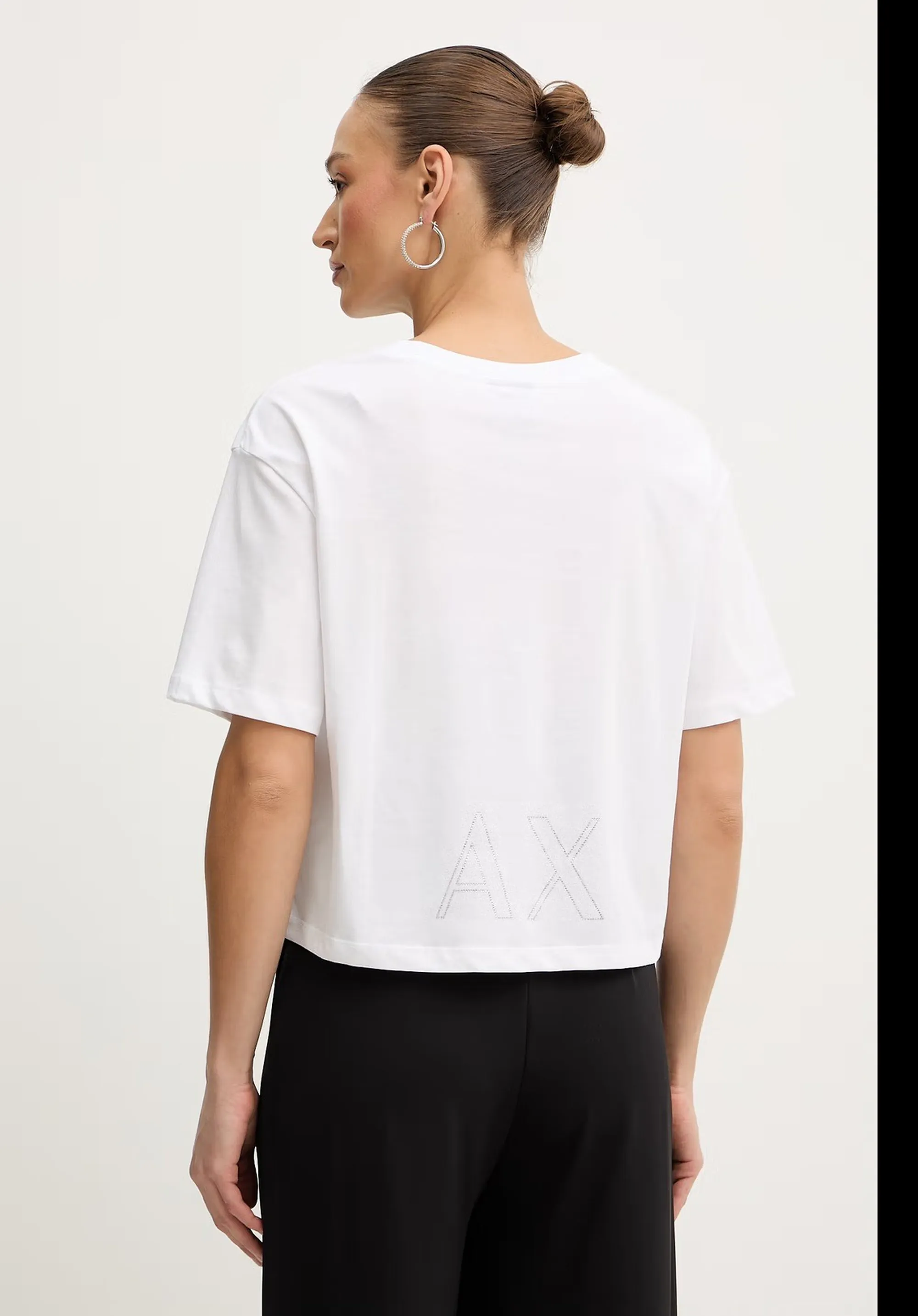 Armani Exchange T-Shirt Cropped Bianco Xw001709Af17172 175193
