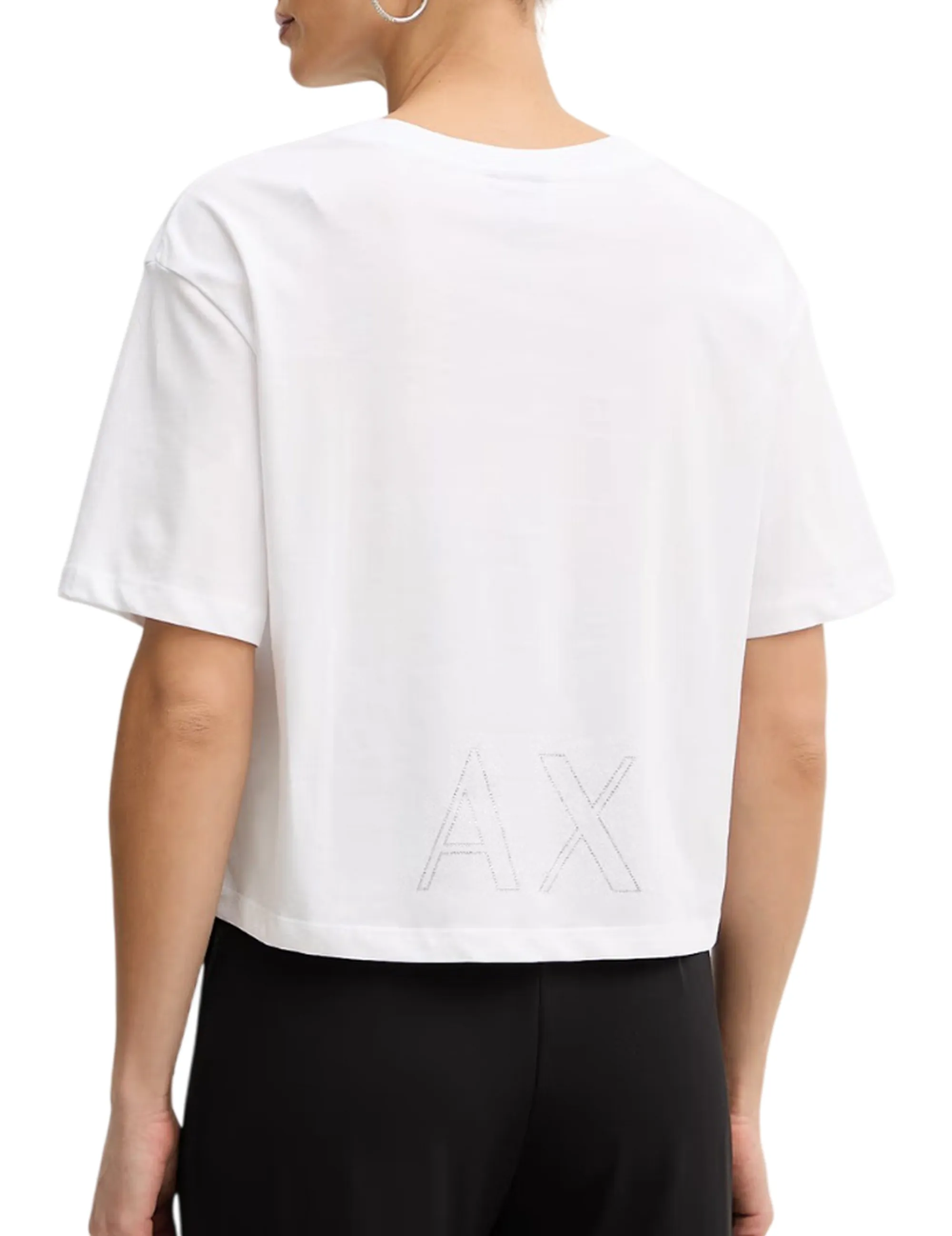 Armani Exchange T-Shirt Cropped Bianco Xw001709Af17172 175855