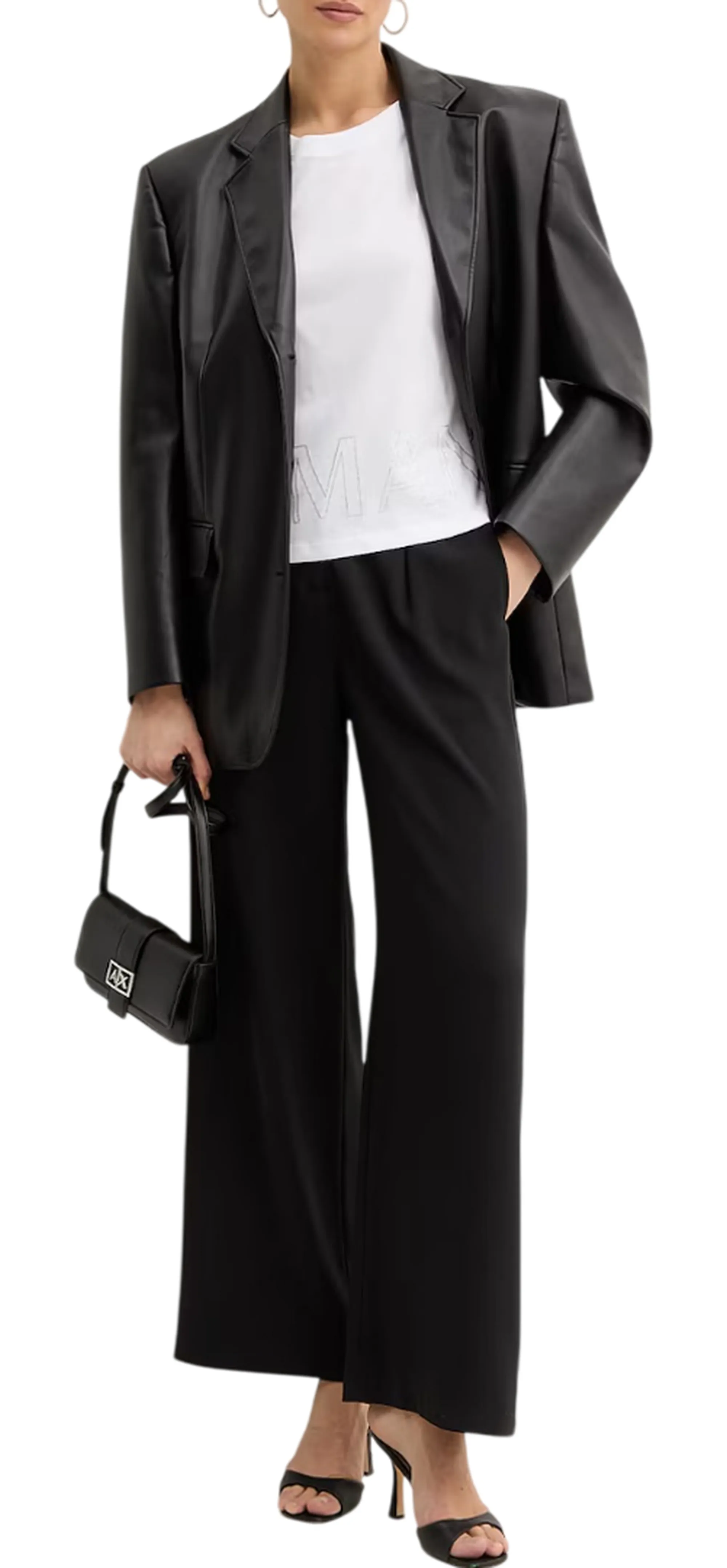 Armani Exchange T-Shirt Cropped Bianco Xw001709Af17172 175857