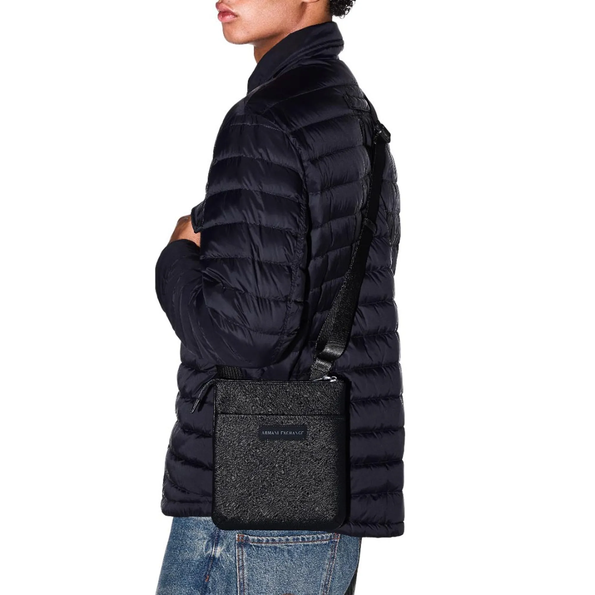 Armani Exchange Tracolla Piatta Regolabile Nero Xm003575Af26659 194678