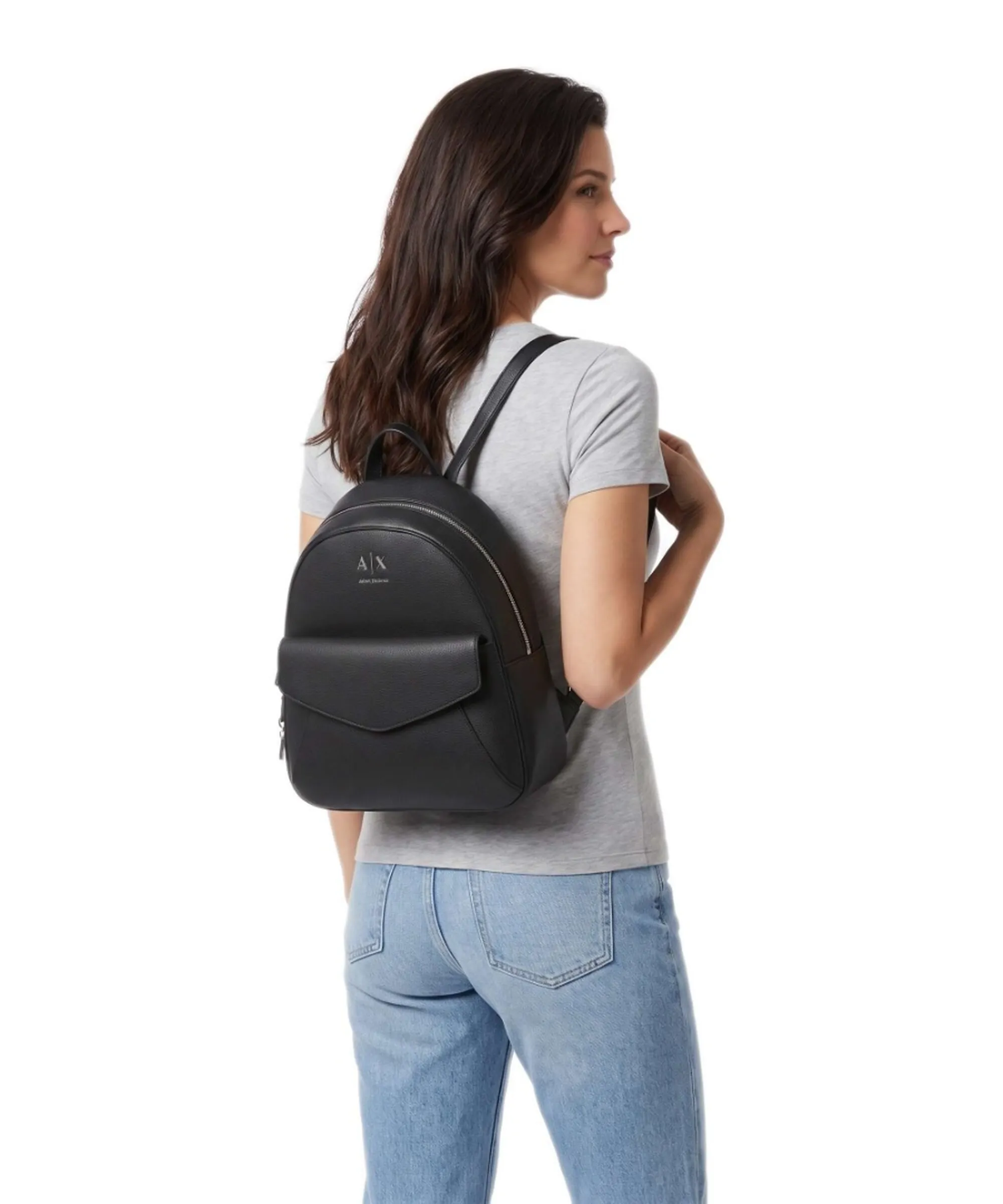 Armani Exchange B'Isabel Leather Effect Backpack' Black Xw003148Af26569 194258