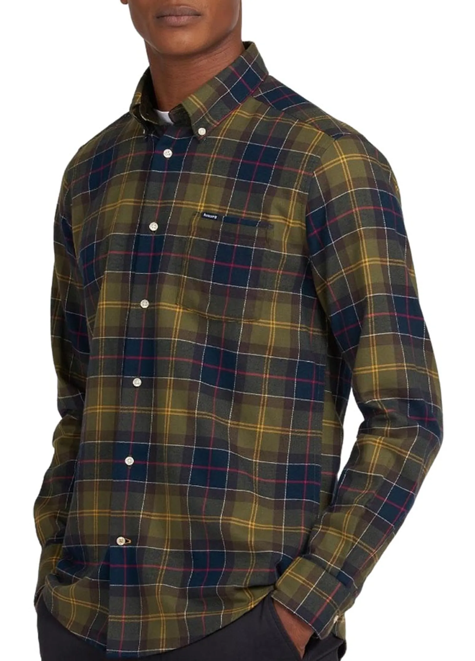 Barbour Camicia Fortrose Verde Msh4991 95904