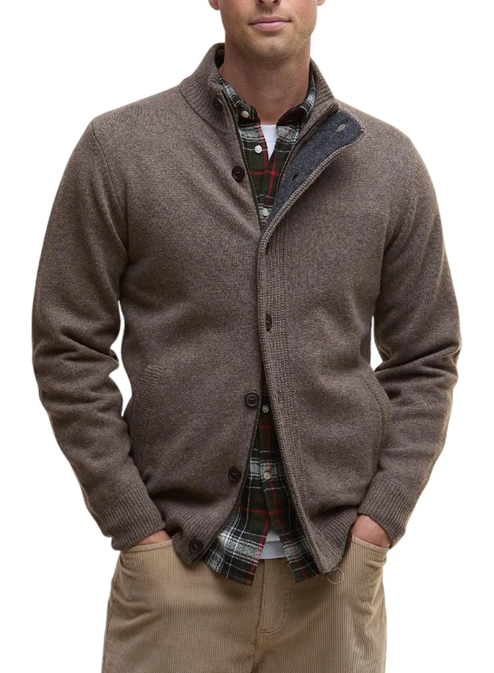 Barbour Cardigan Nocciola Mkn0731 160546