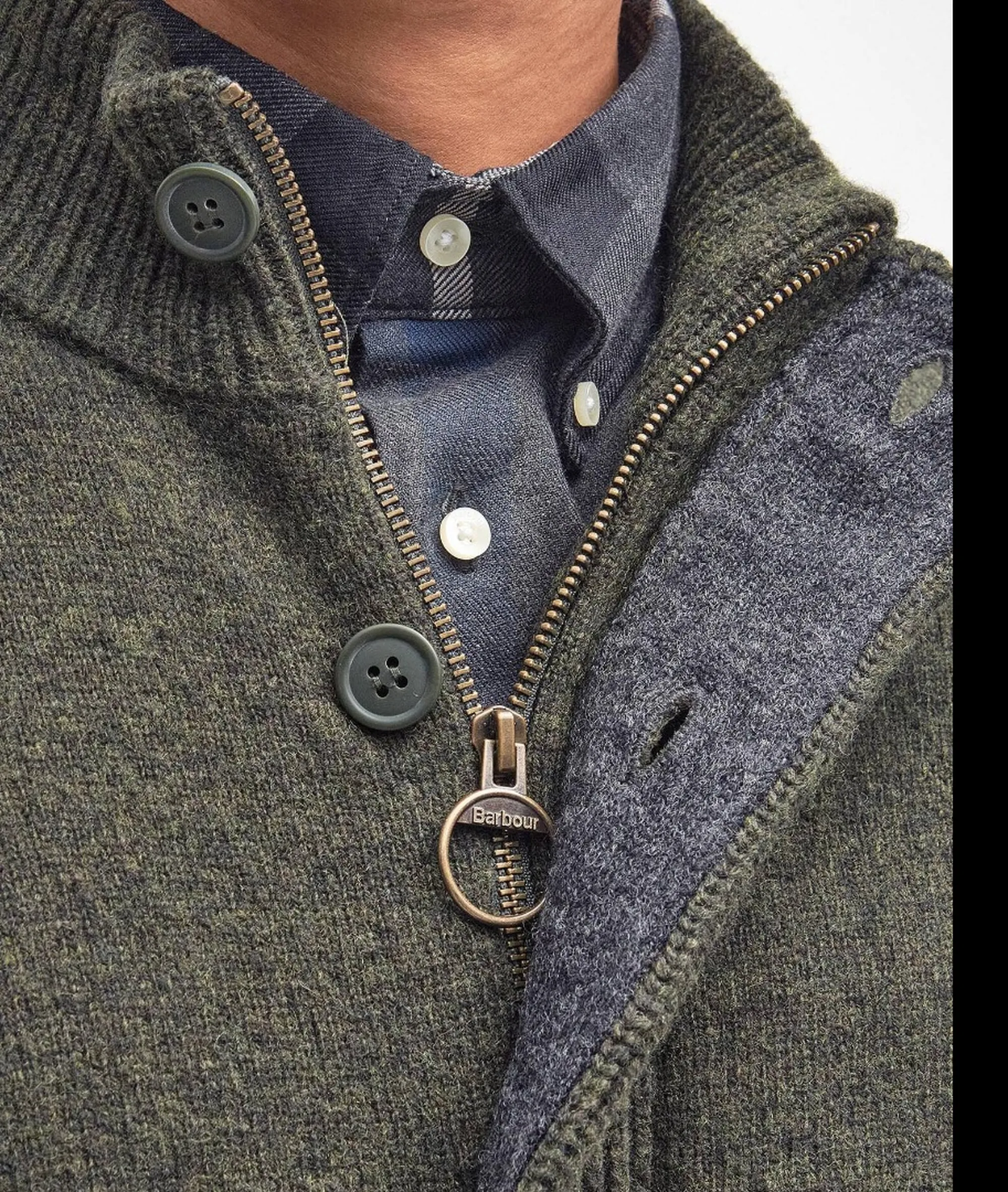 Barbour Cardigan Seaweed Mkn0731 195929