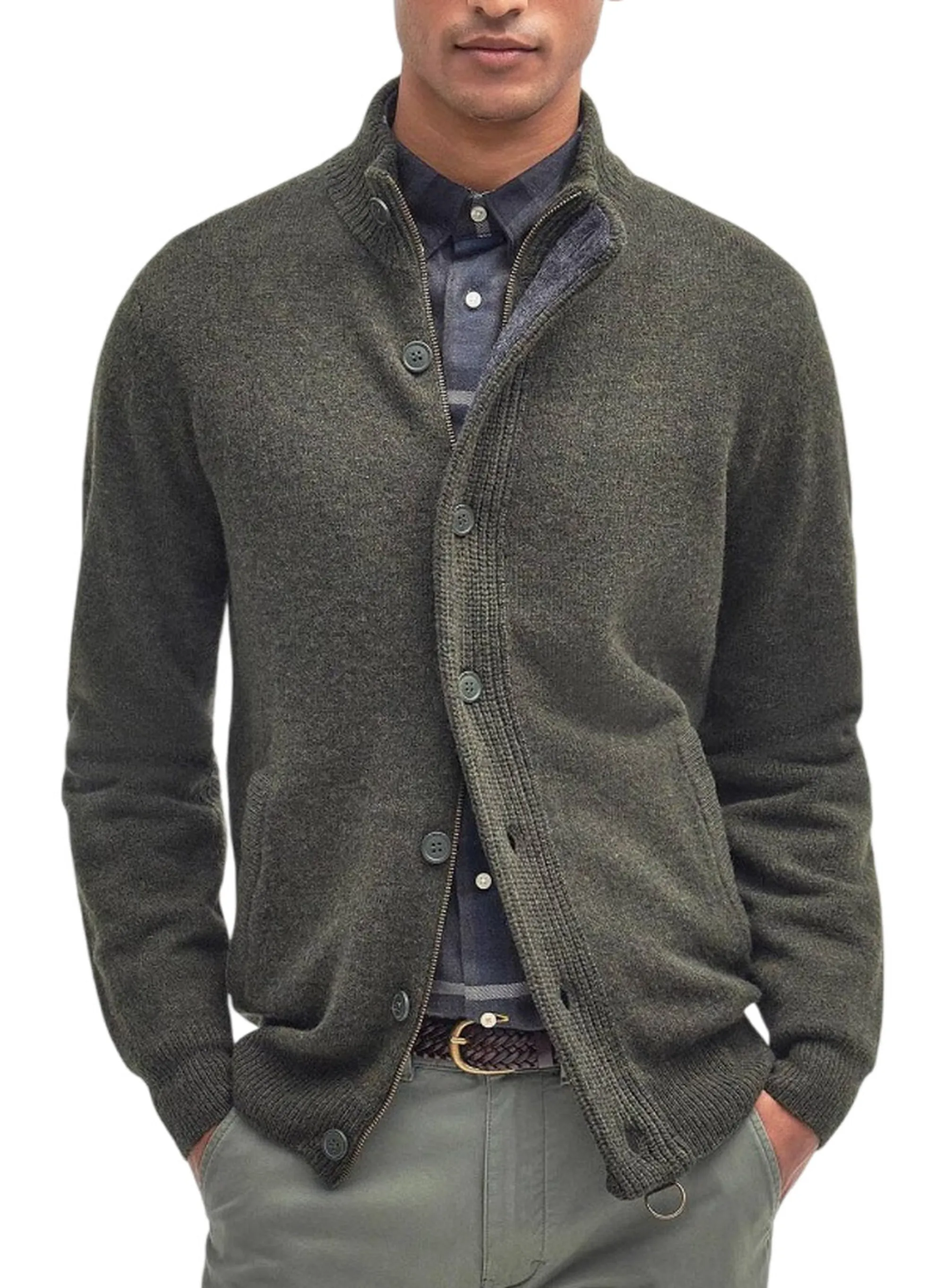 Barbour Cardigan Seaweed Mkn0731 196118