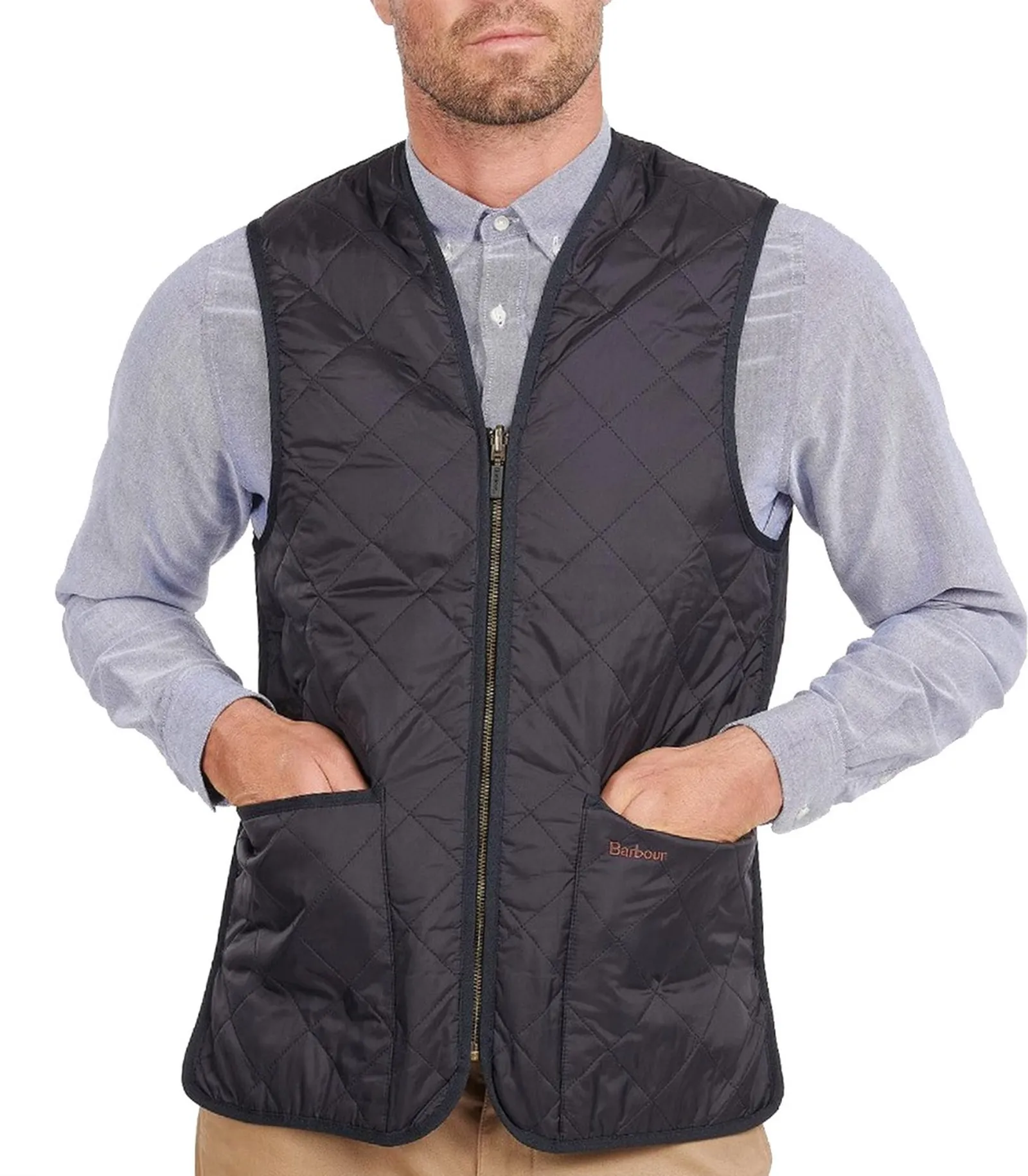 Barbour Gilet Quilted Zip Liner Blu Mli0001 67757