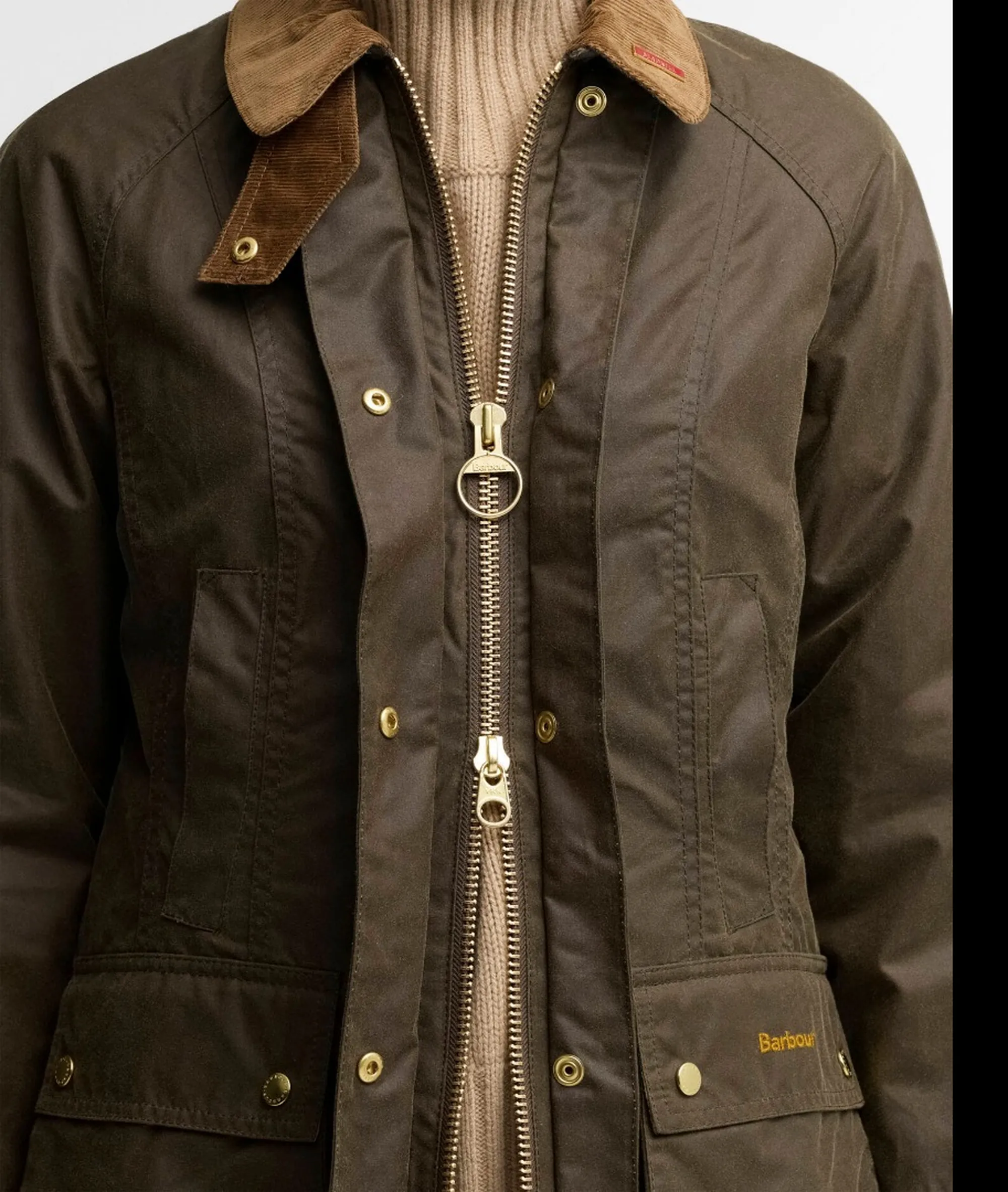 Barbour B'Beadnell Wax Jacket' Beech Lwx1596 195886