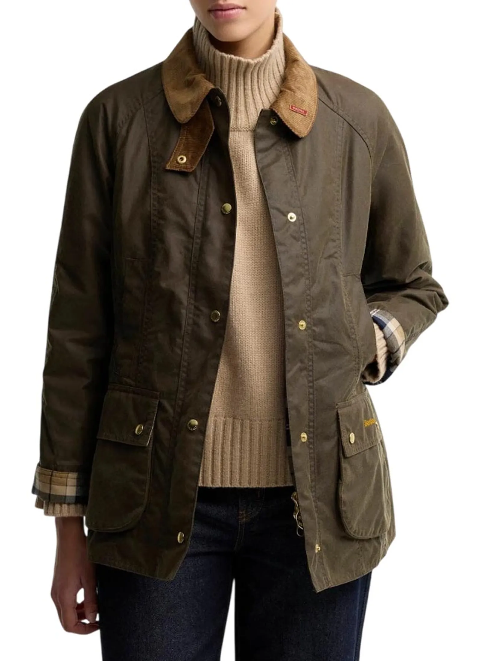 Barbour Giubbino Beadnell Wax Beech Lwx1596 196121