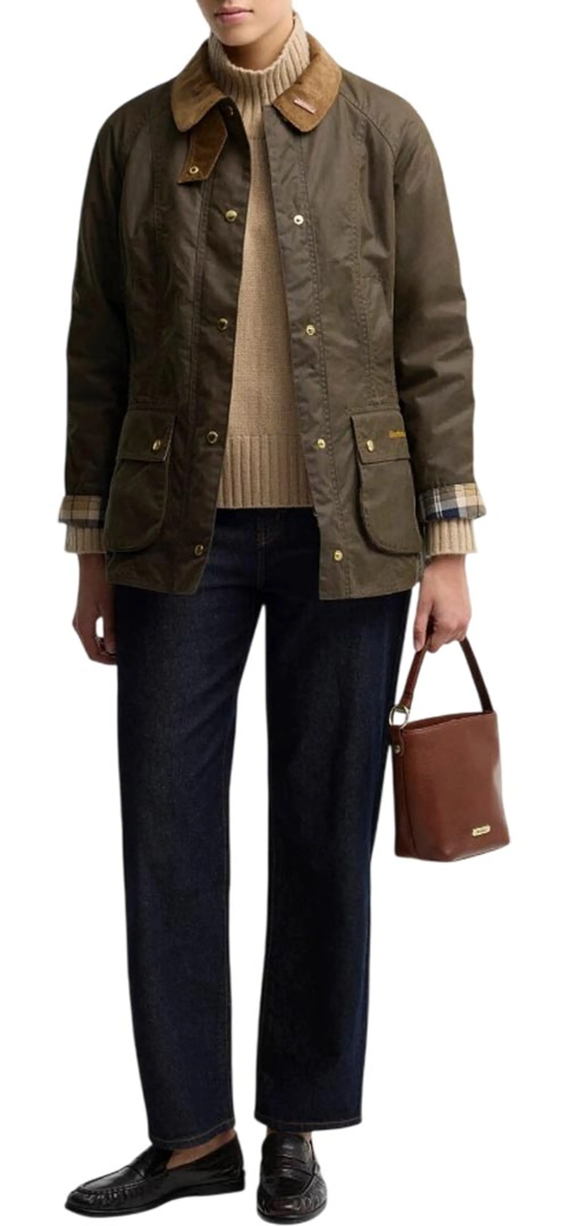 Barbour Giubbino Beadnell Wax Beech Lwx1596 196126