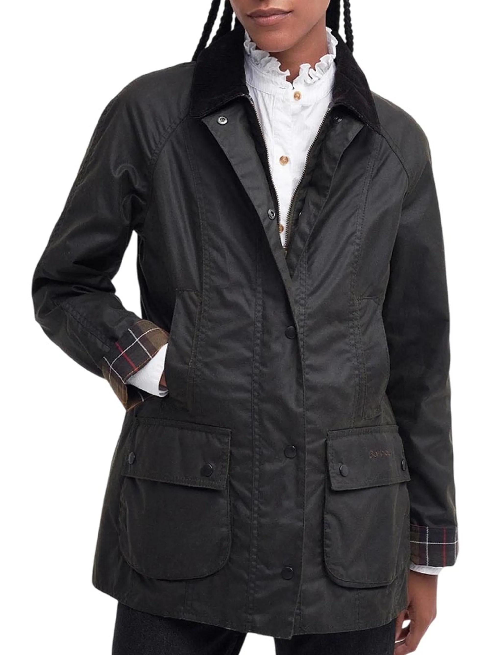 Barbour B'Beadnell Wax Jacket' Olive Lwx0668 160339