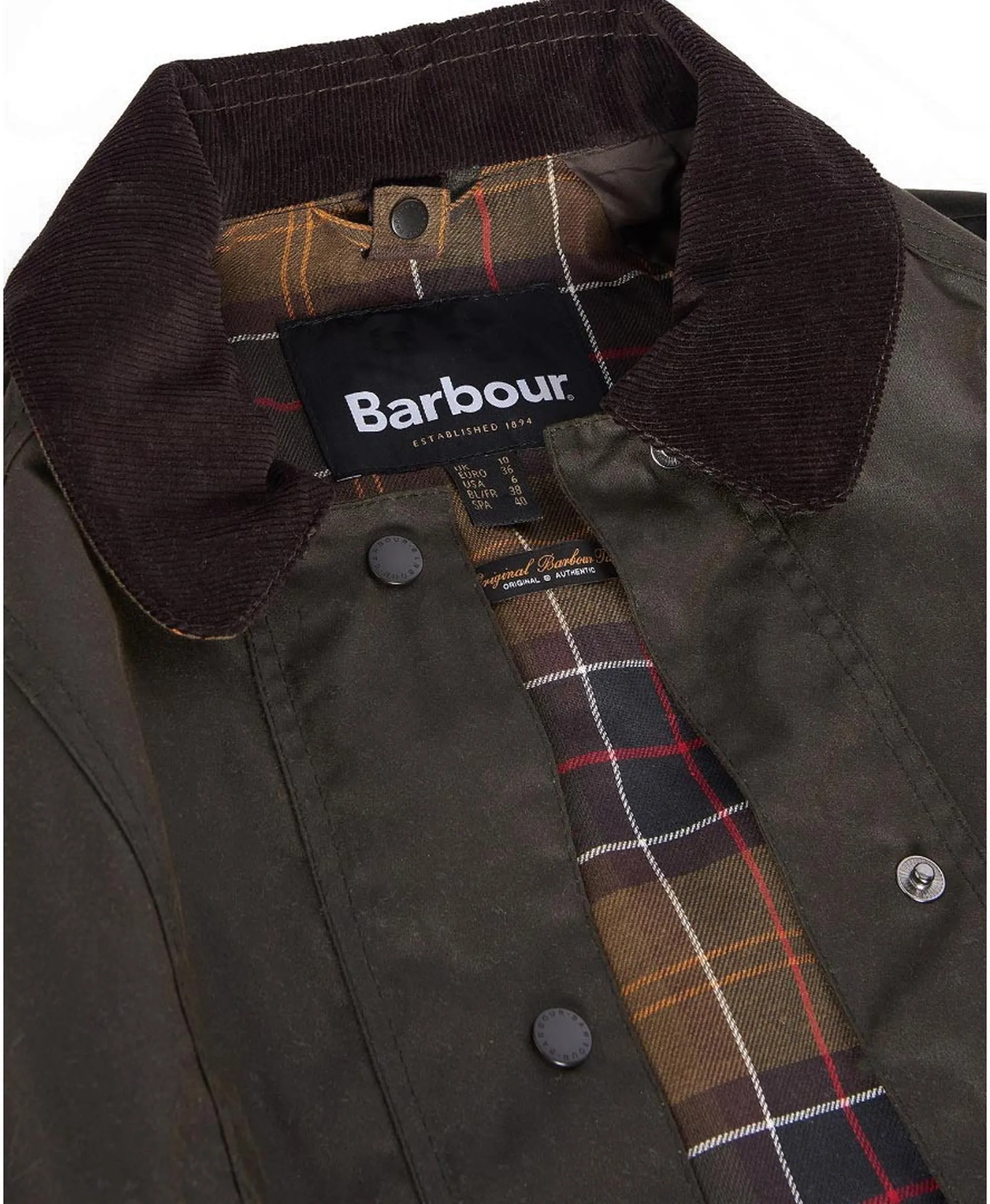 Barbour B'Beadnell Wax Jacket' Olive Lwx0668 160342