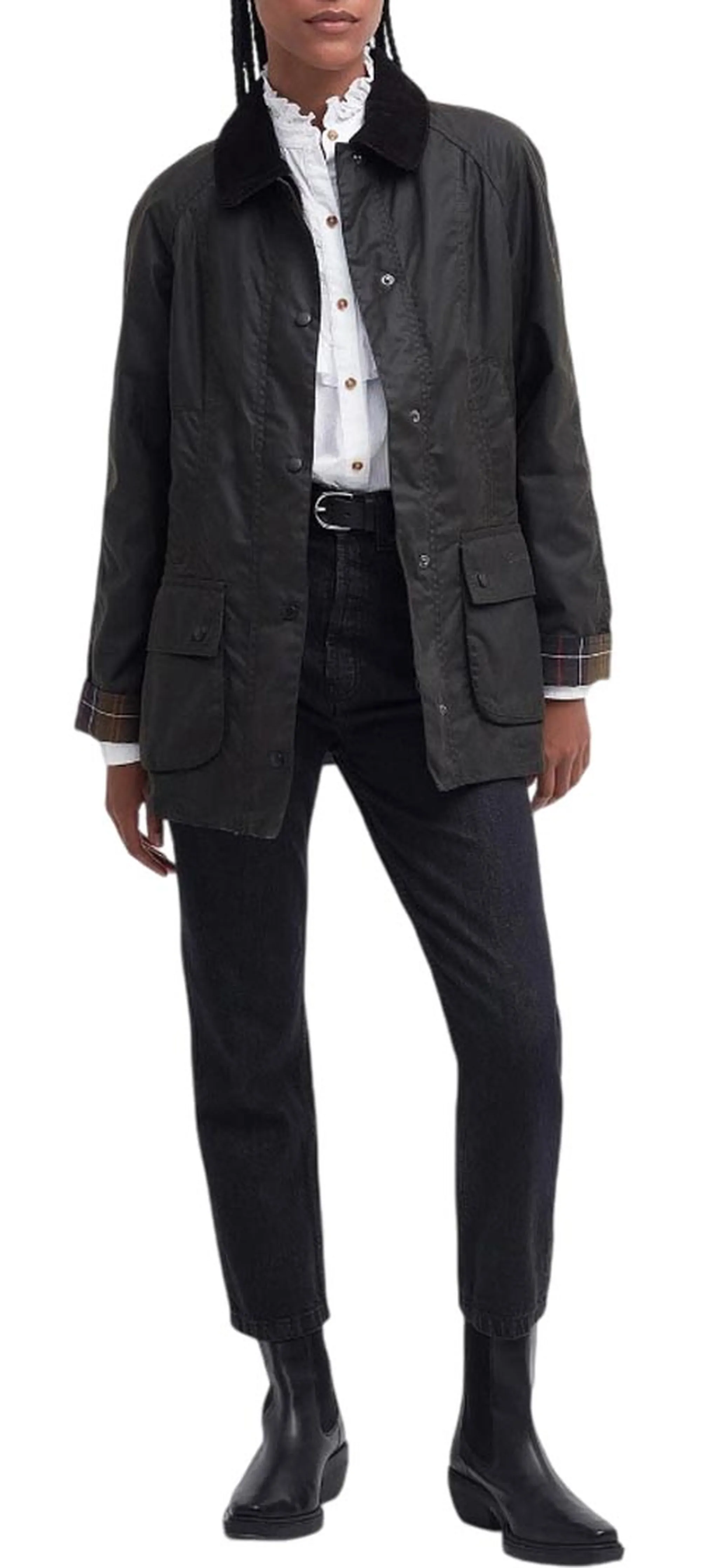 Barbour B'Beadnell Wax Jacket' Olive Lwx0668 160347