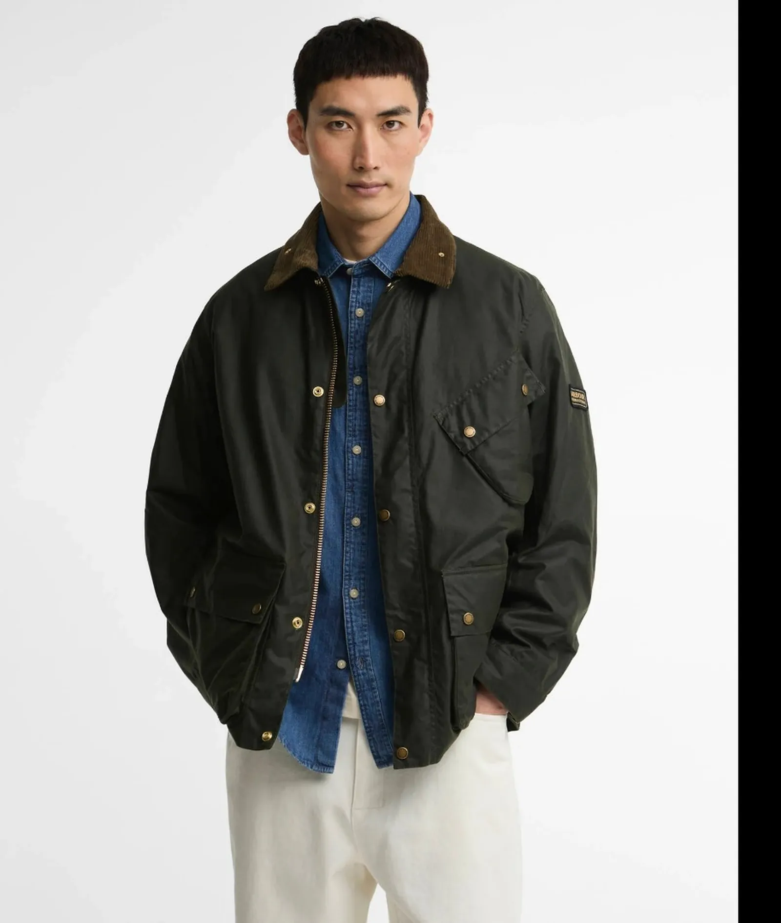 Barbour Giubbino Brake Wax Fern Mwx2598 195853