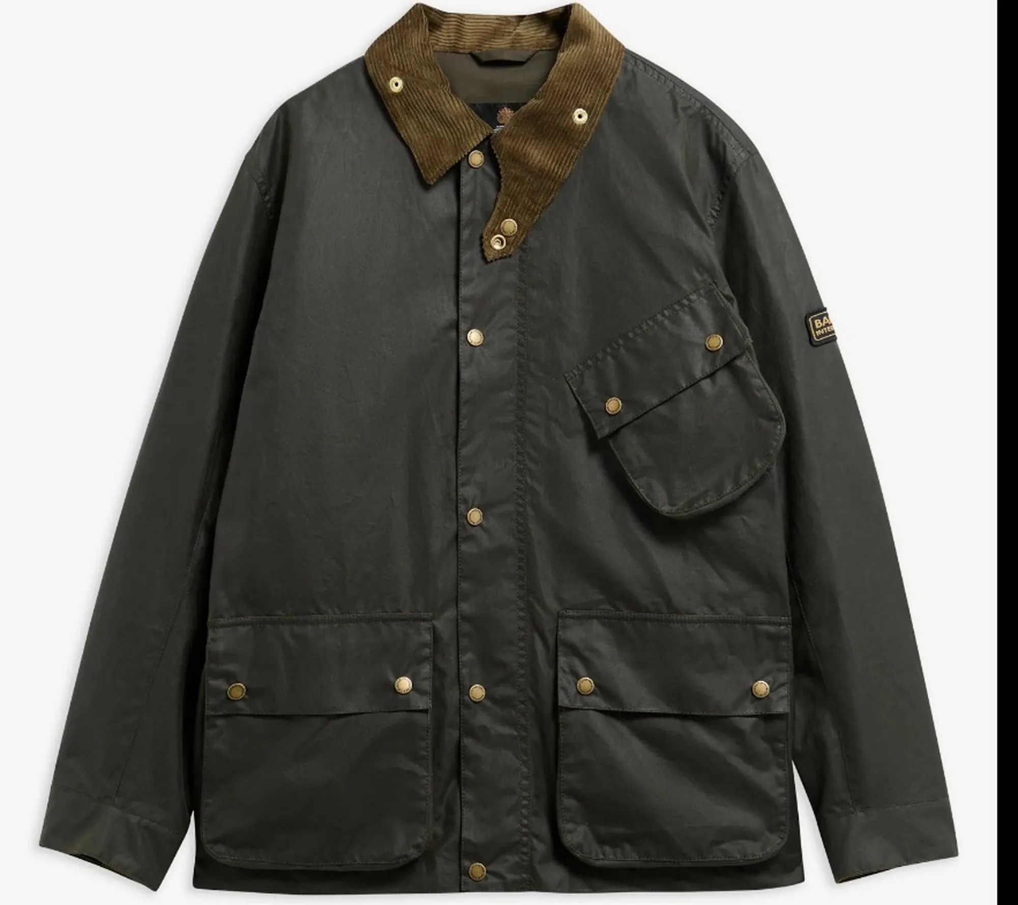 Barbour B'Brake Wax Jacket' Fern Mwx2598 195854