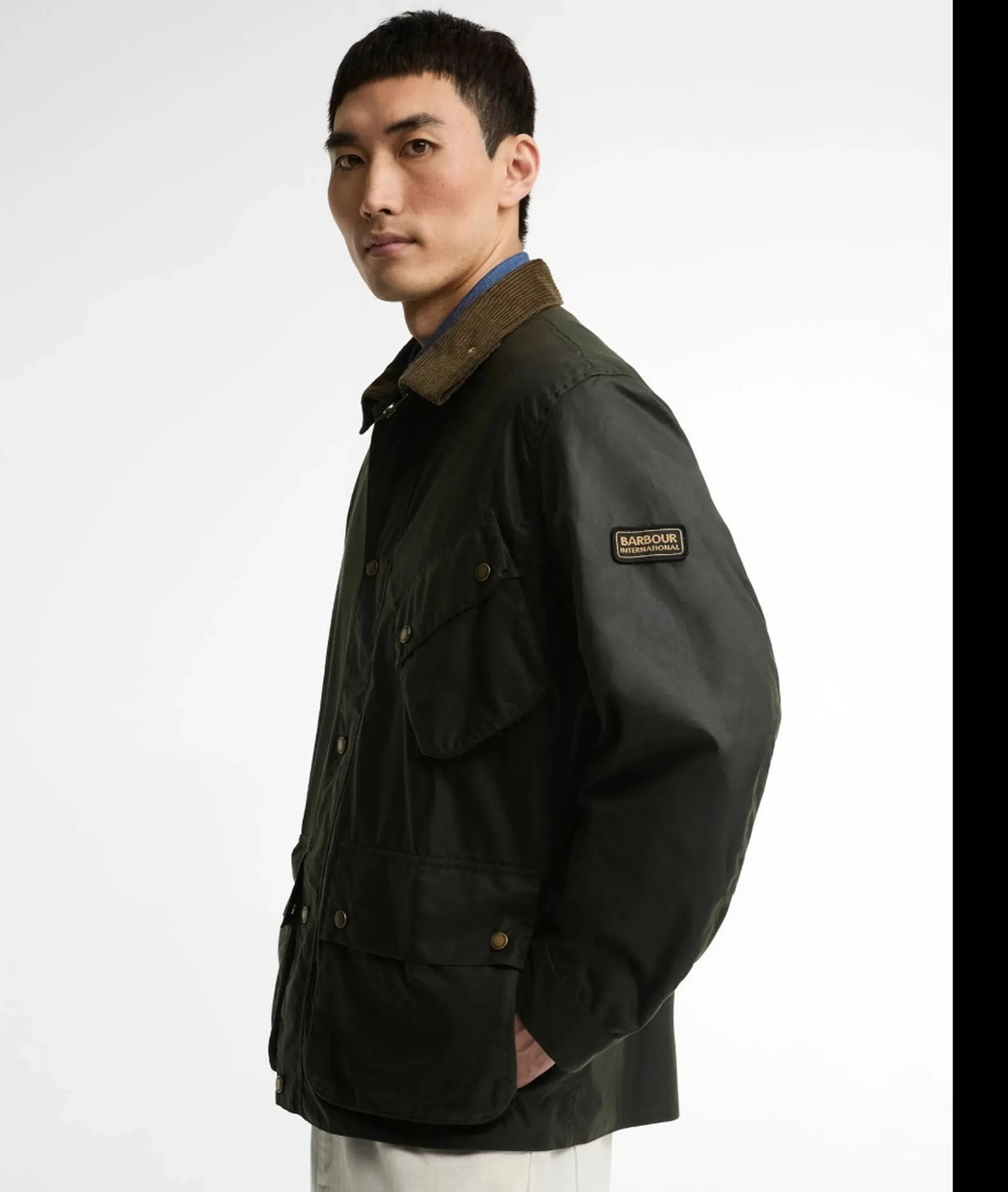 Barbour B'Brake Wax Jacket' Fern Mwx2598 195858