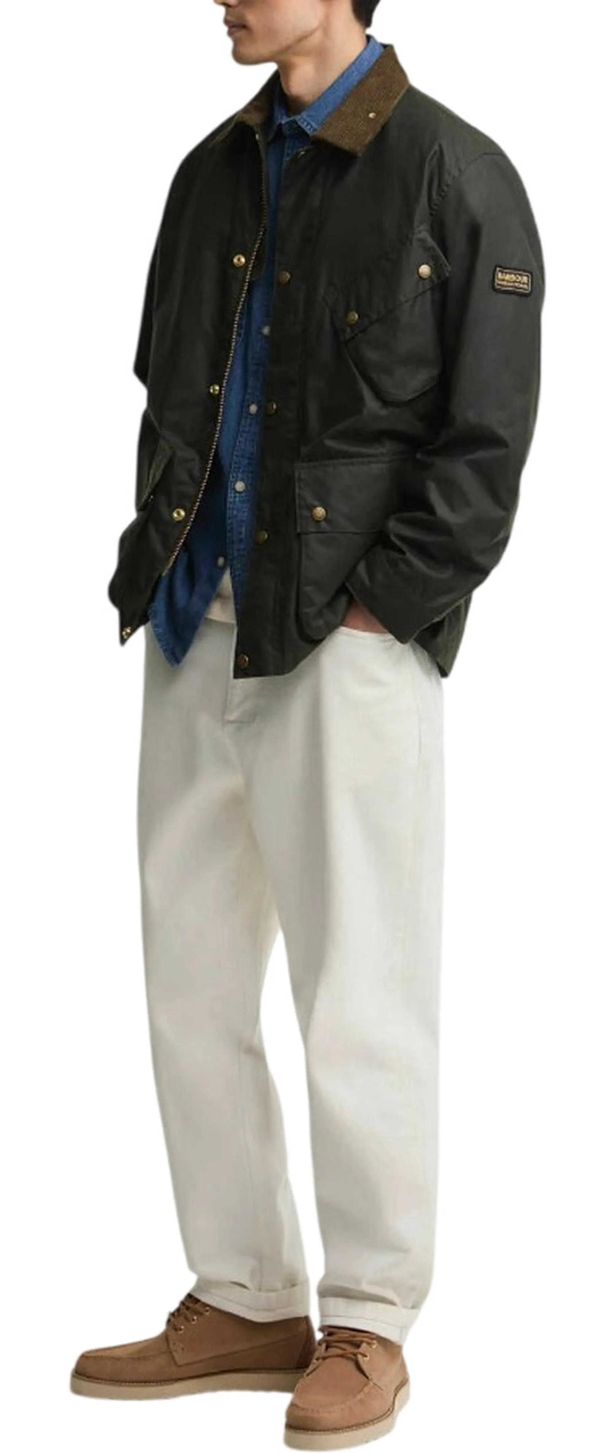Barbour Giubbino Brake Wax Fern Mwx2598 196077