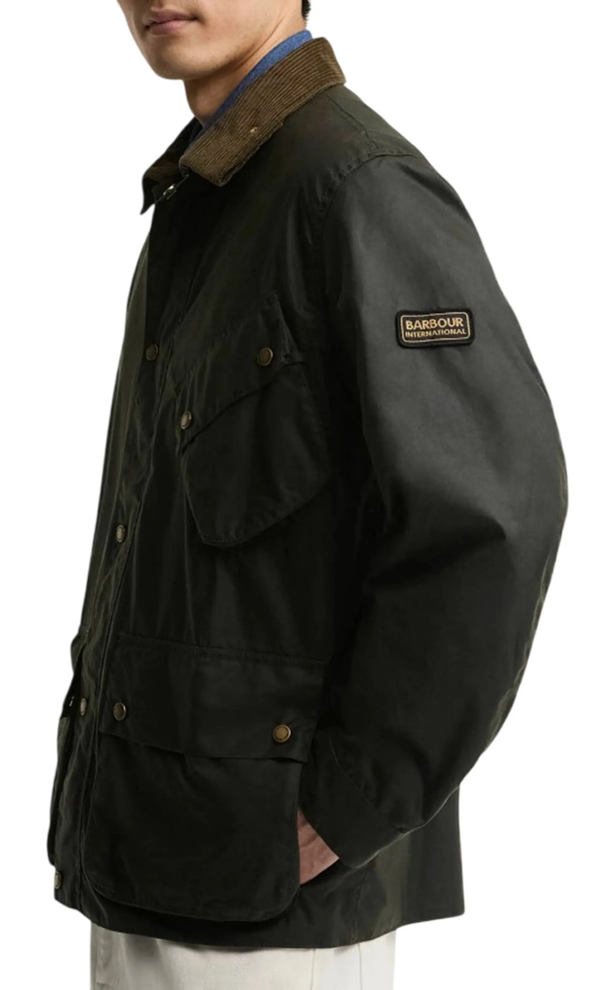 Barbour Giubbino Brake Wax Fern Mwx2598 196078