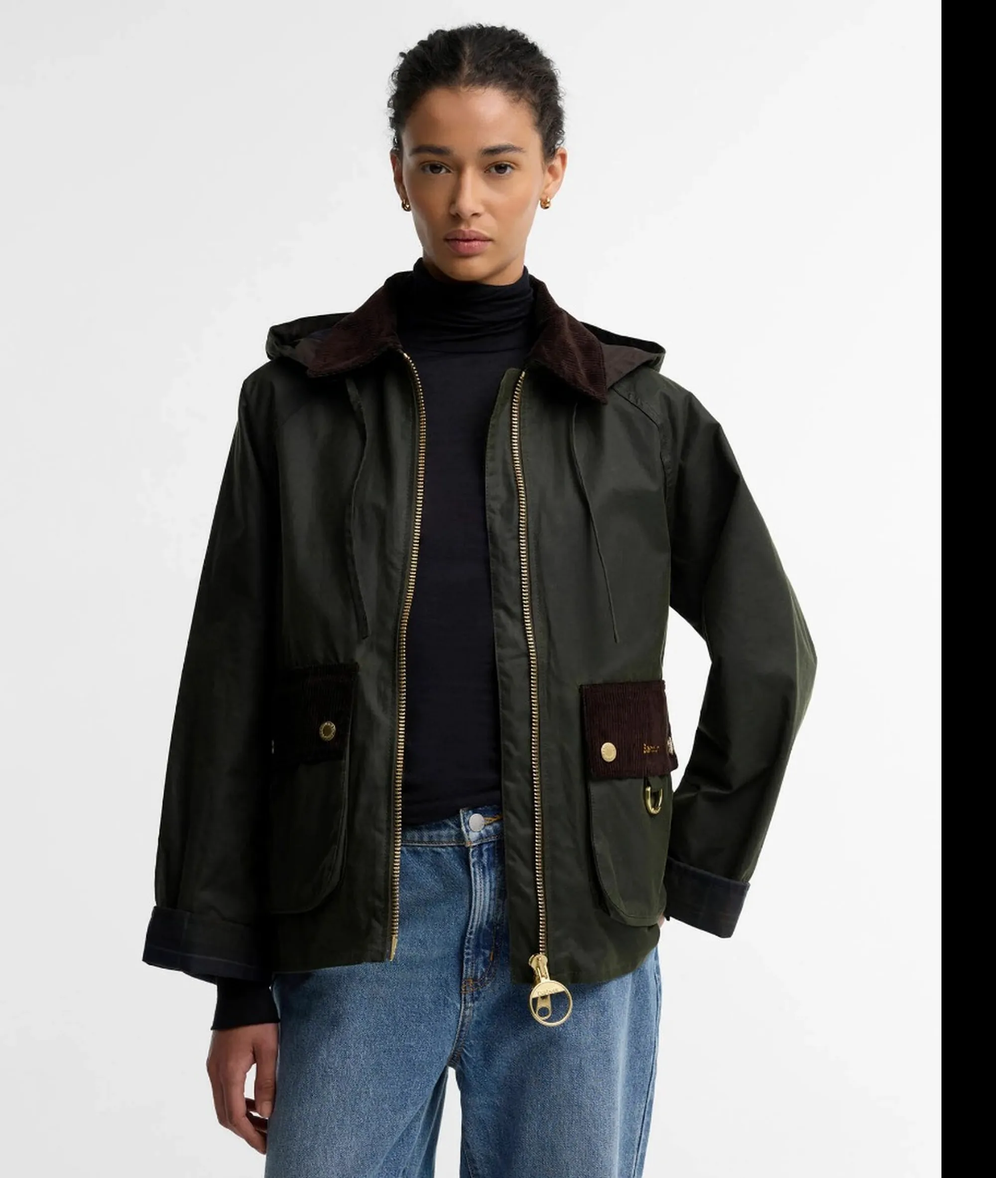 Barbour Giubbino Carville Wax Olive Lwx1578 186803