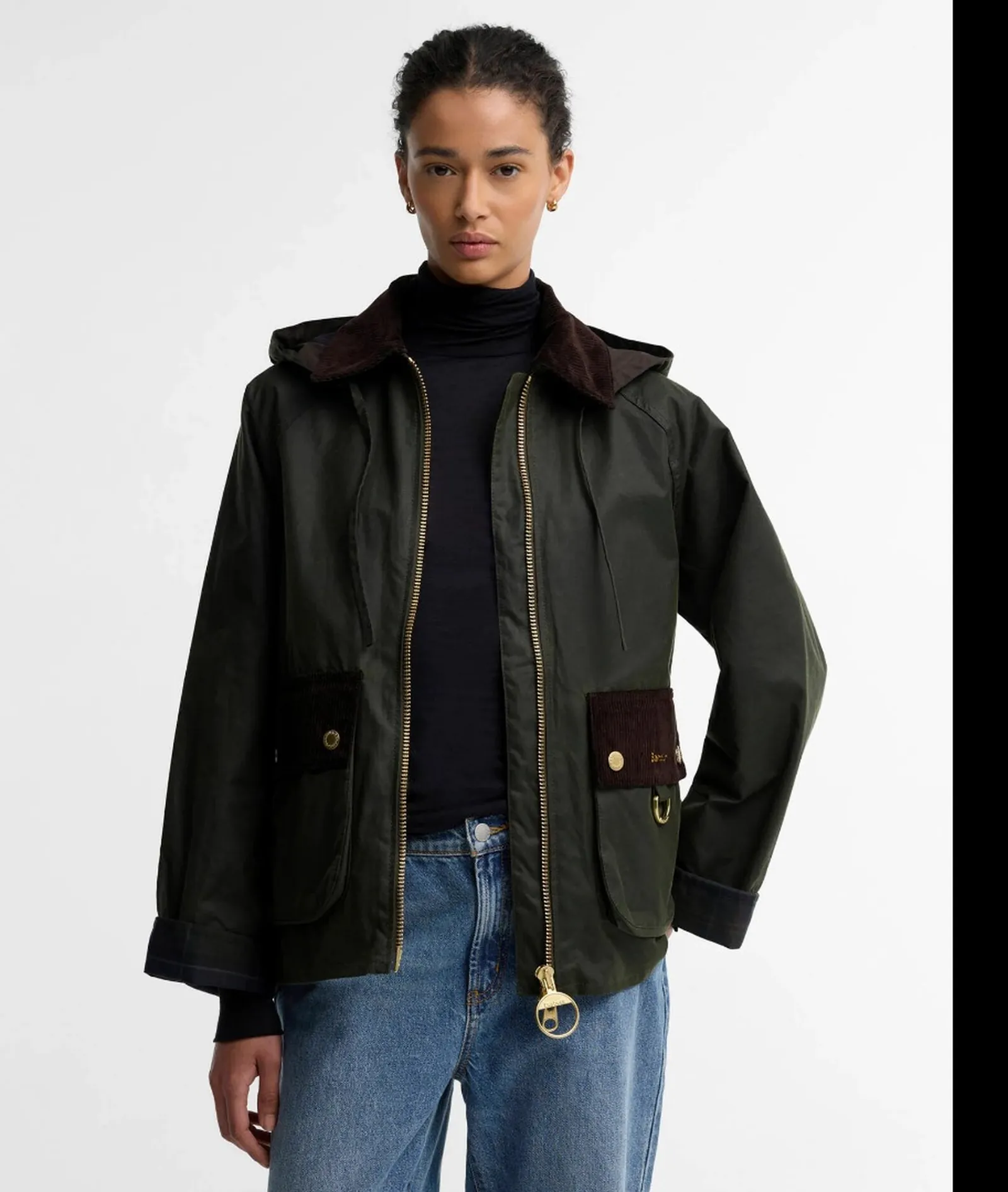 Barbour Giubbino Carville Wax Olive Lwx1578 186803