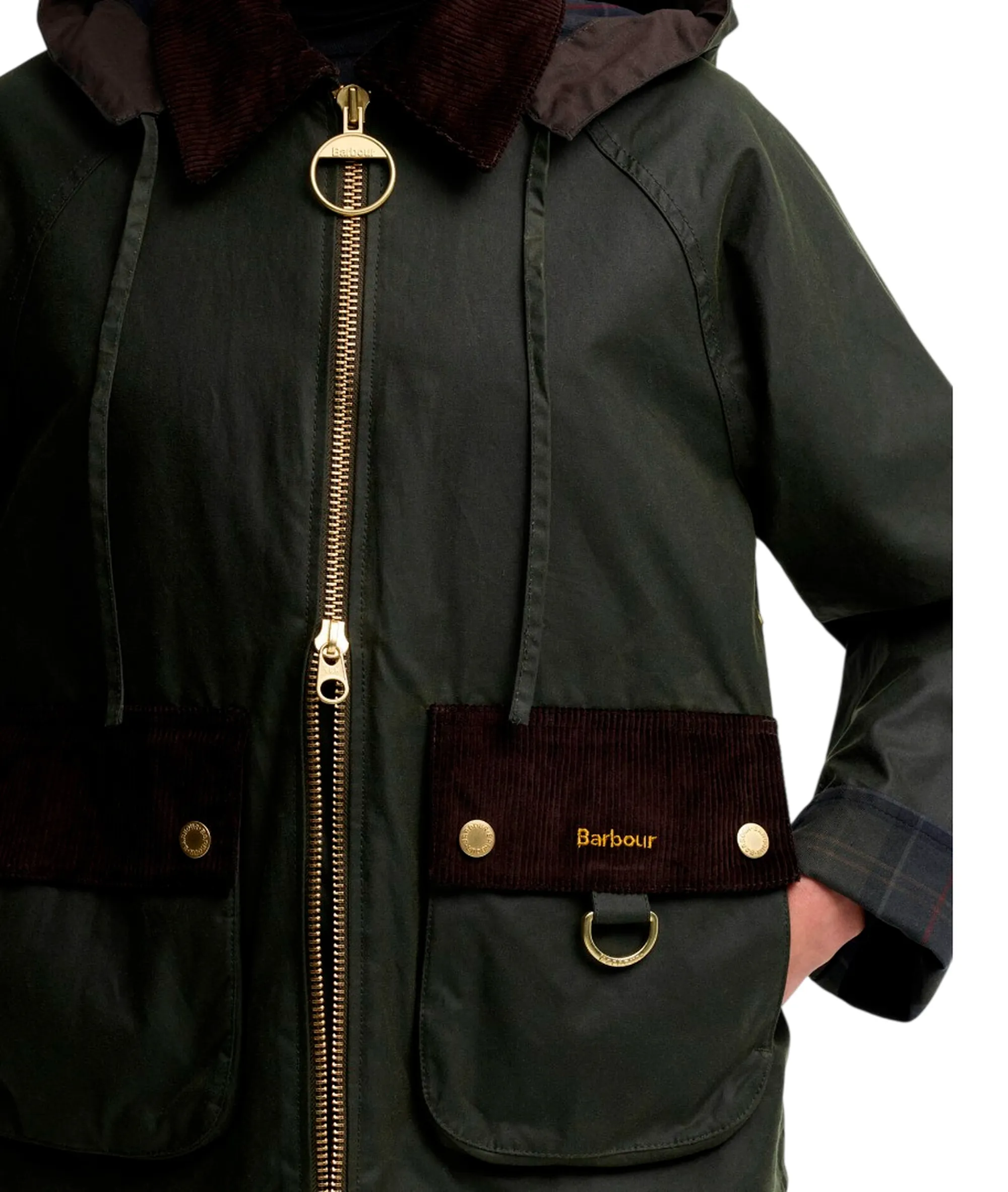 Barbour Giubbino Carville Wax Olive Lwx1578 187593
