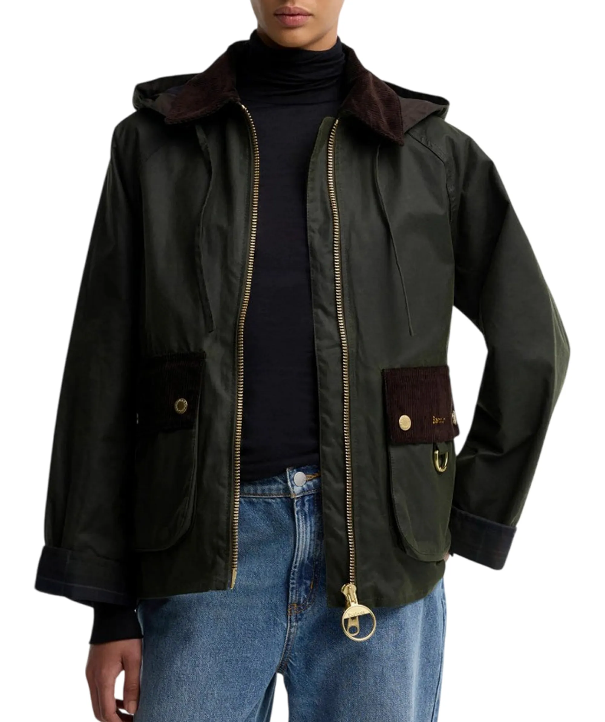 Barbour Giubbino Carville Wax Olive Lwx1578 187594