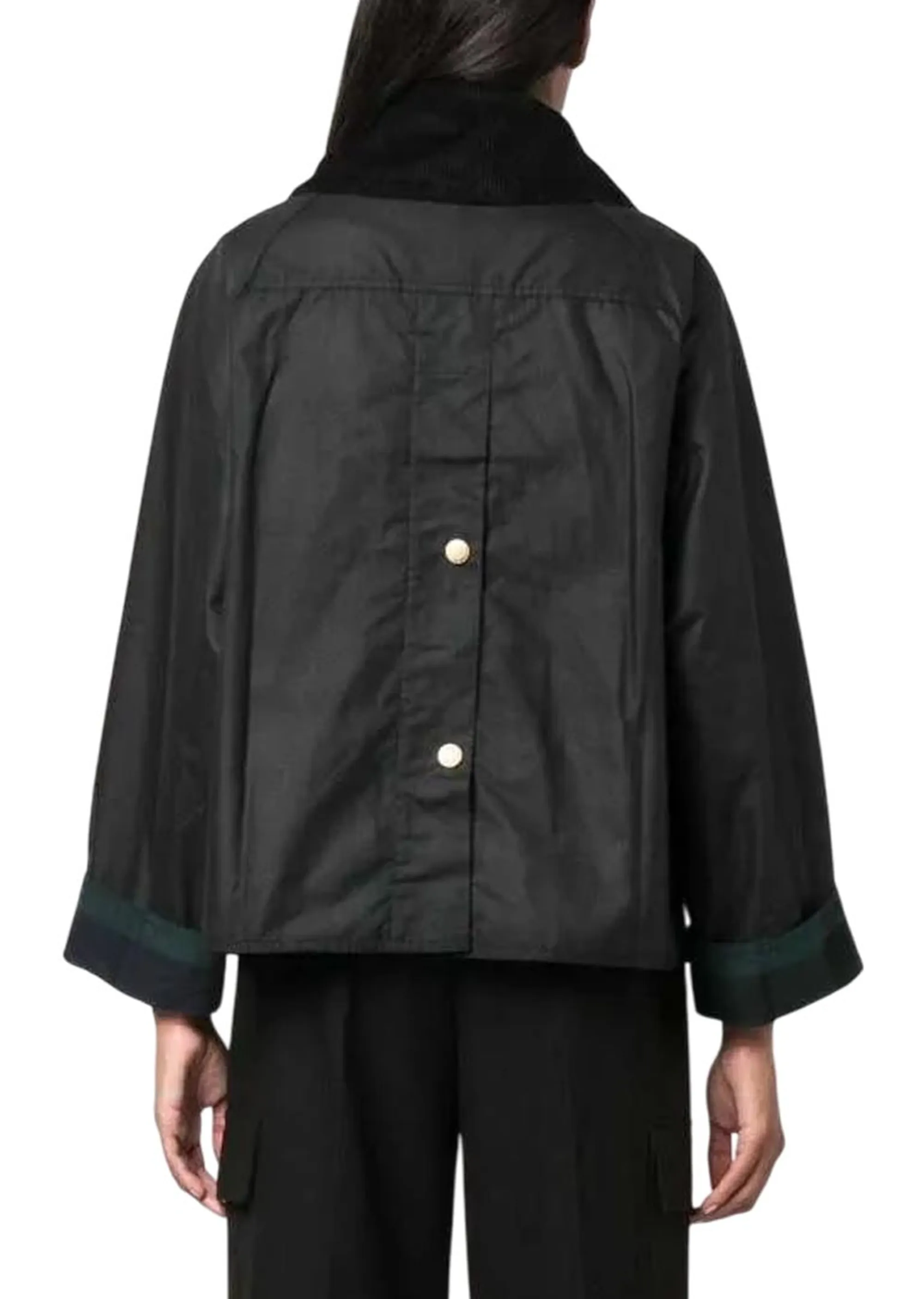 Barbour Giubbino Catton Wax Nero Lwx1333 169103