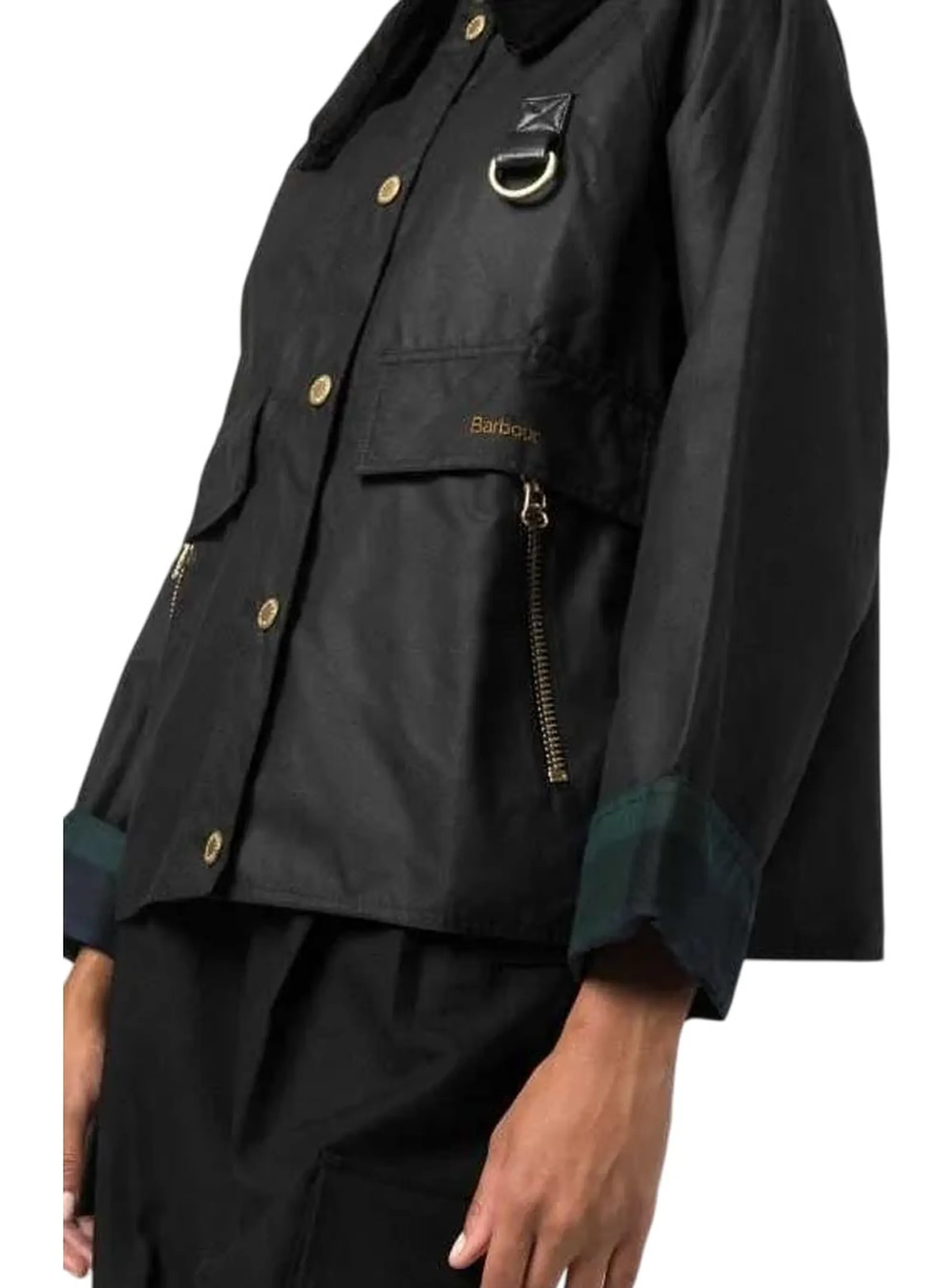 Barbour Giubbino Catton Wax Nero Lwx1333 169104