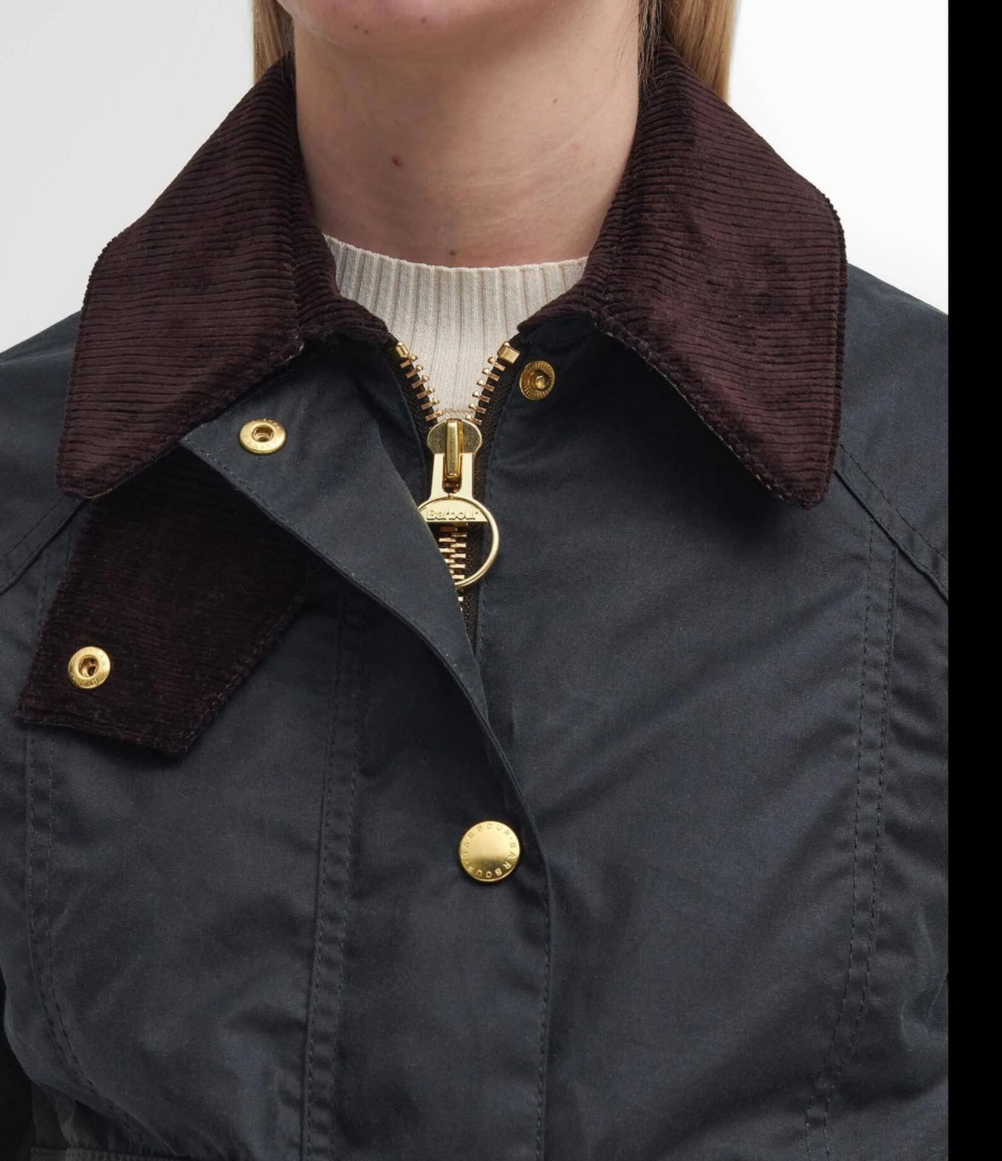 Barbour Giubbino Cropped Beadnell Sage Lwx1403 169320