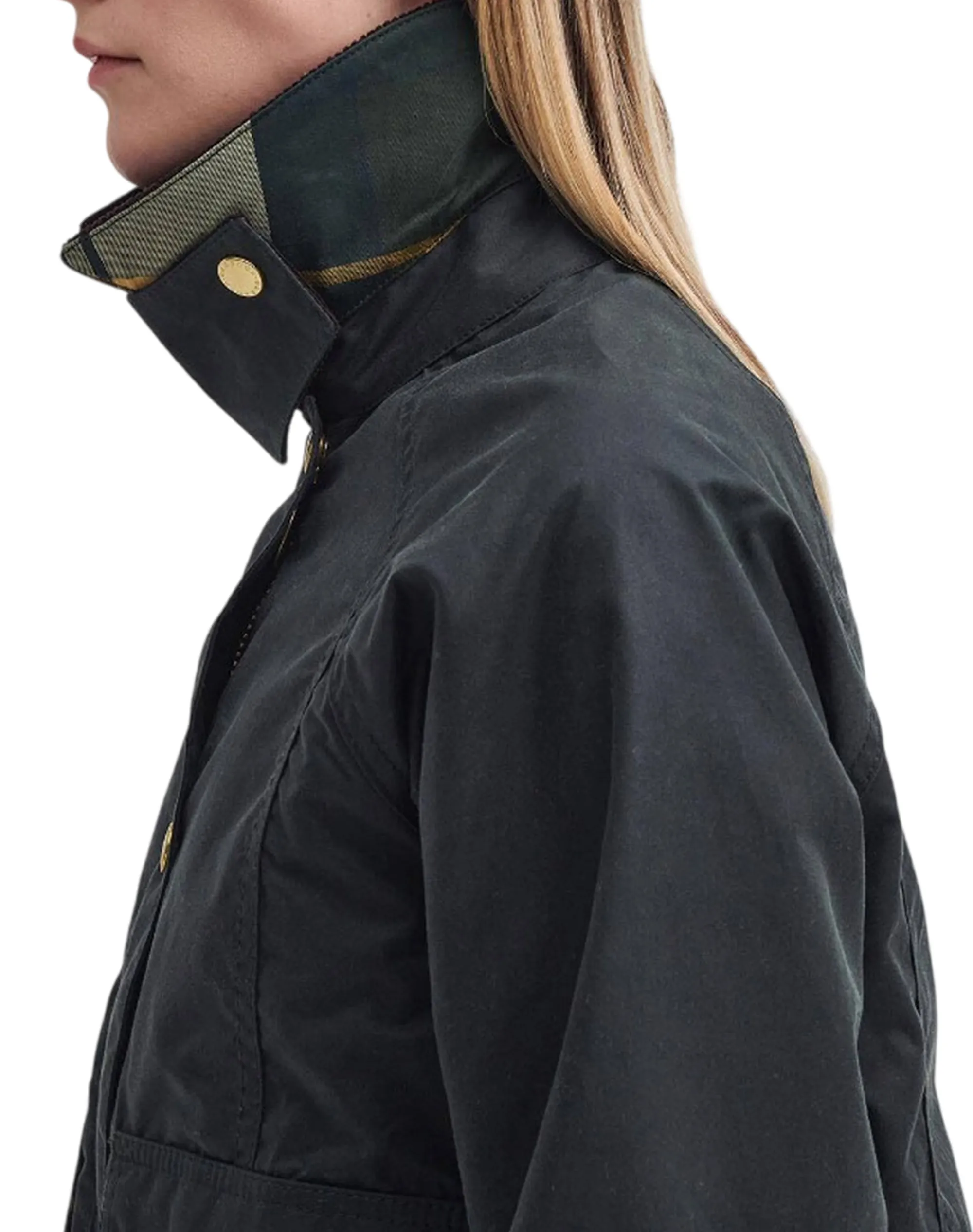 Barbour Giubbino Cropped Beadnell Sage Lwx1403 187567