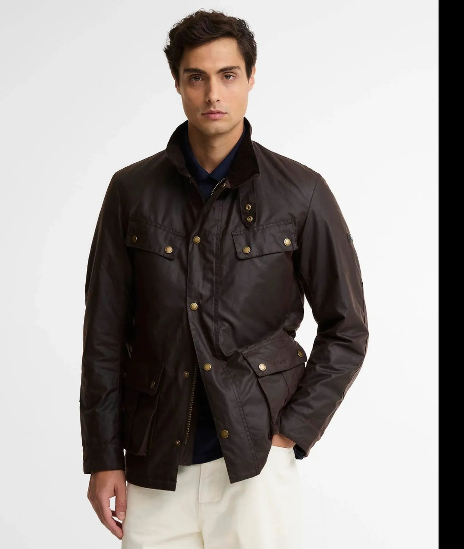 Barbour Giubbino Duke Wax Marrone Mwx2140 195976