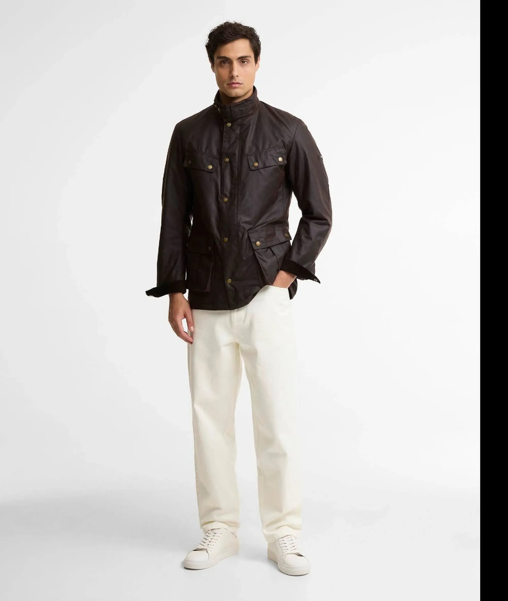Barbour B'Duke Wax Jacket' Brown Mwx2140 195978