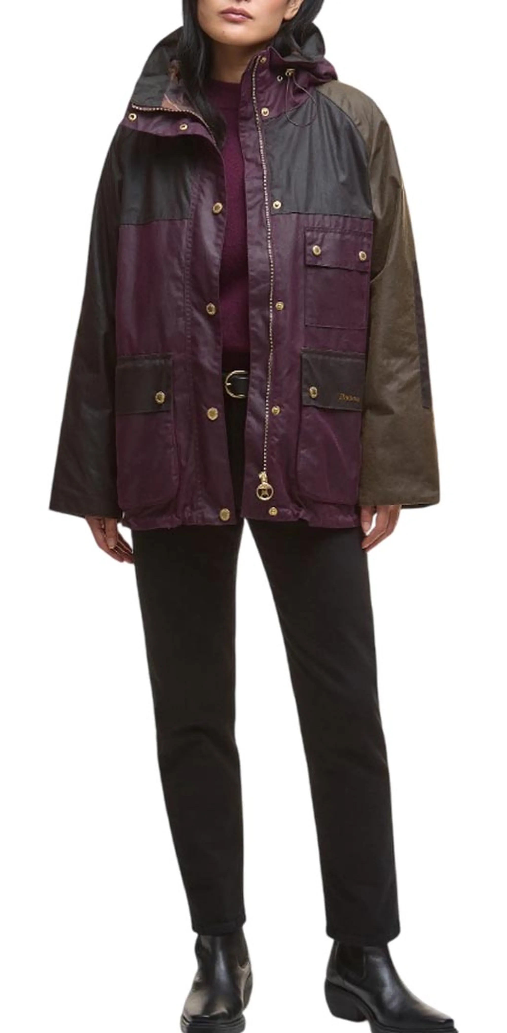 Barbour Giubbino Keeley Wax Merlot Lwx1484 160295