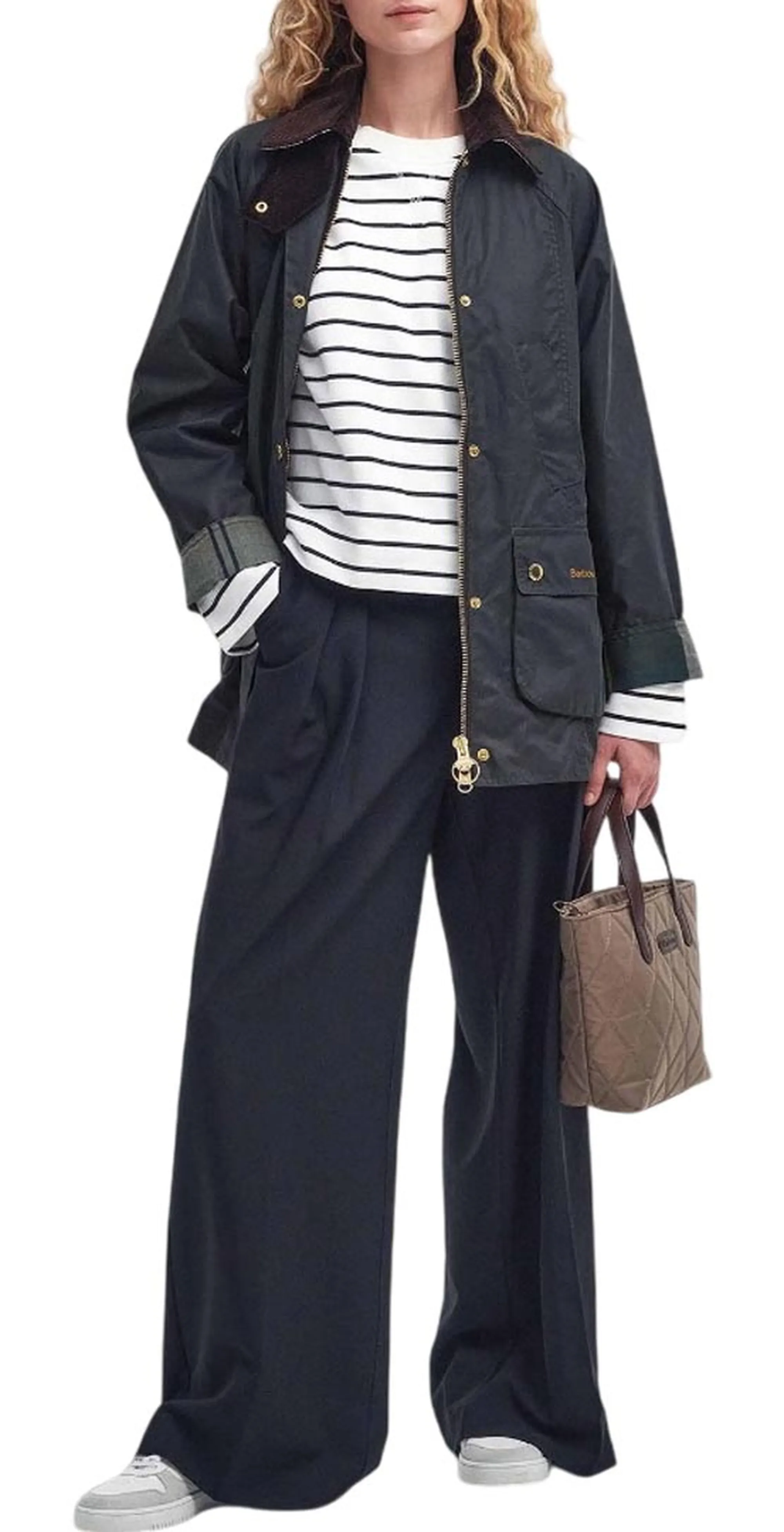 Barbour Giubbino Modern Beadnell Sage Lwx1402 160314