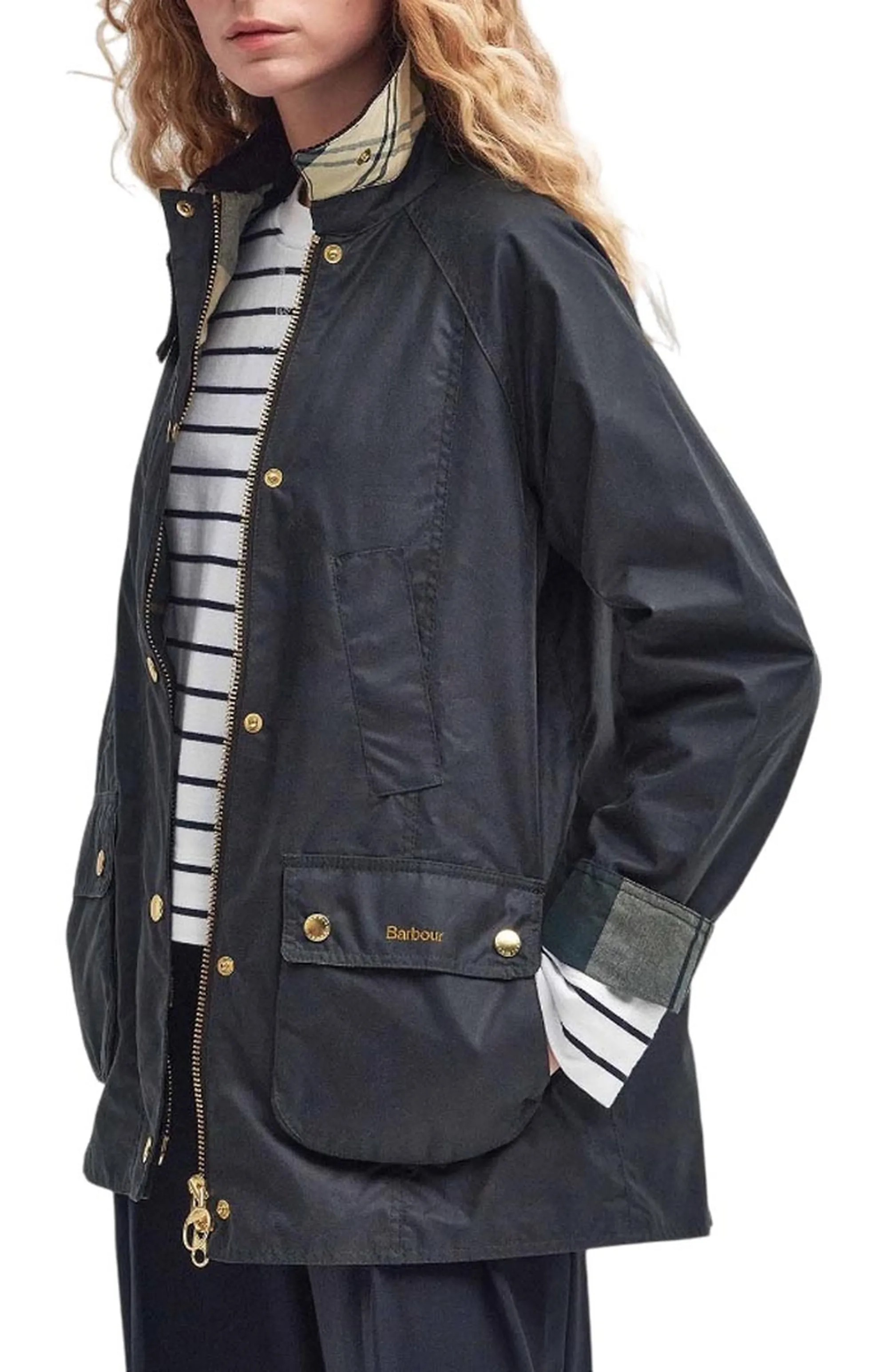 Barbour Giubbino Modern Beadnell Sage Lwx1402 160320
