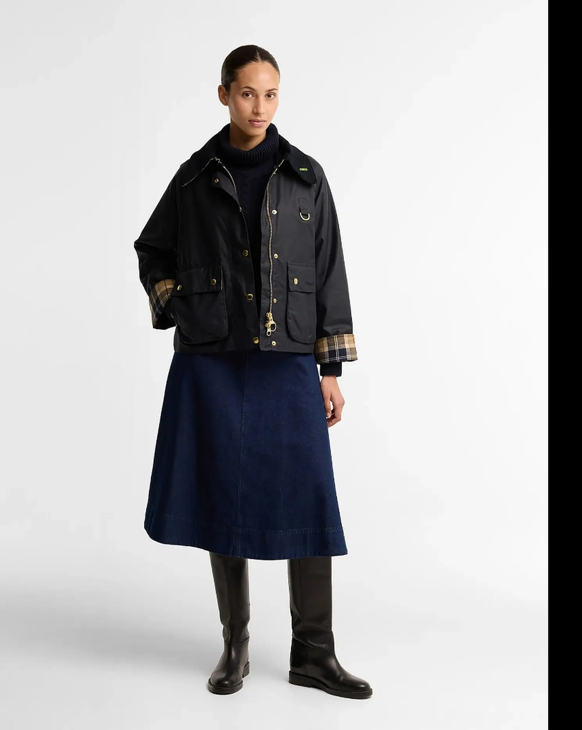Barbour Giubbino Modern Spey Wax Blu Lwx1595 186783