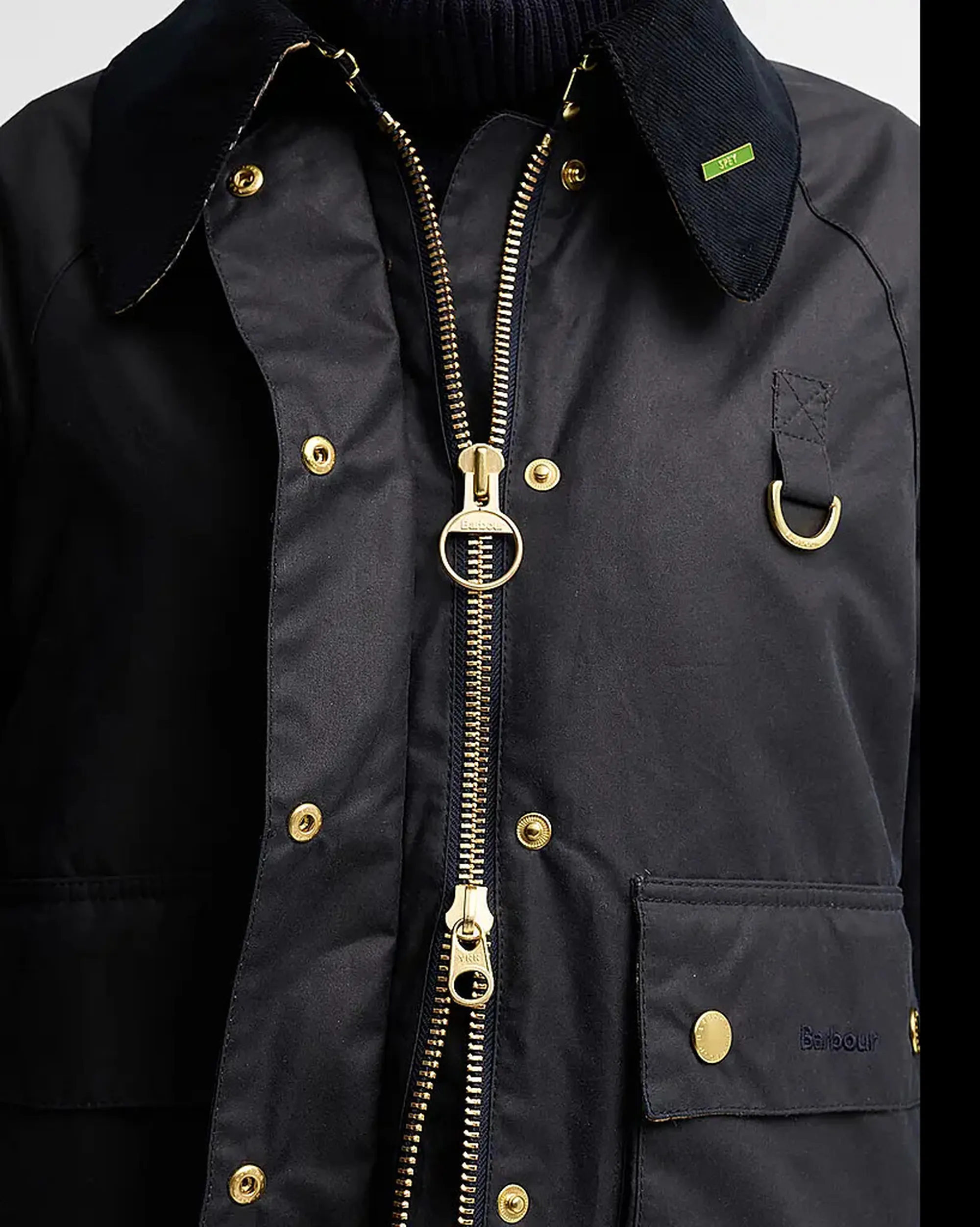 Barbour Giubbino Modern Spey Wax Blu Lwx1595 186786