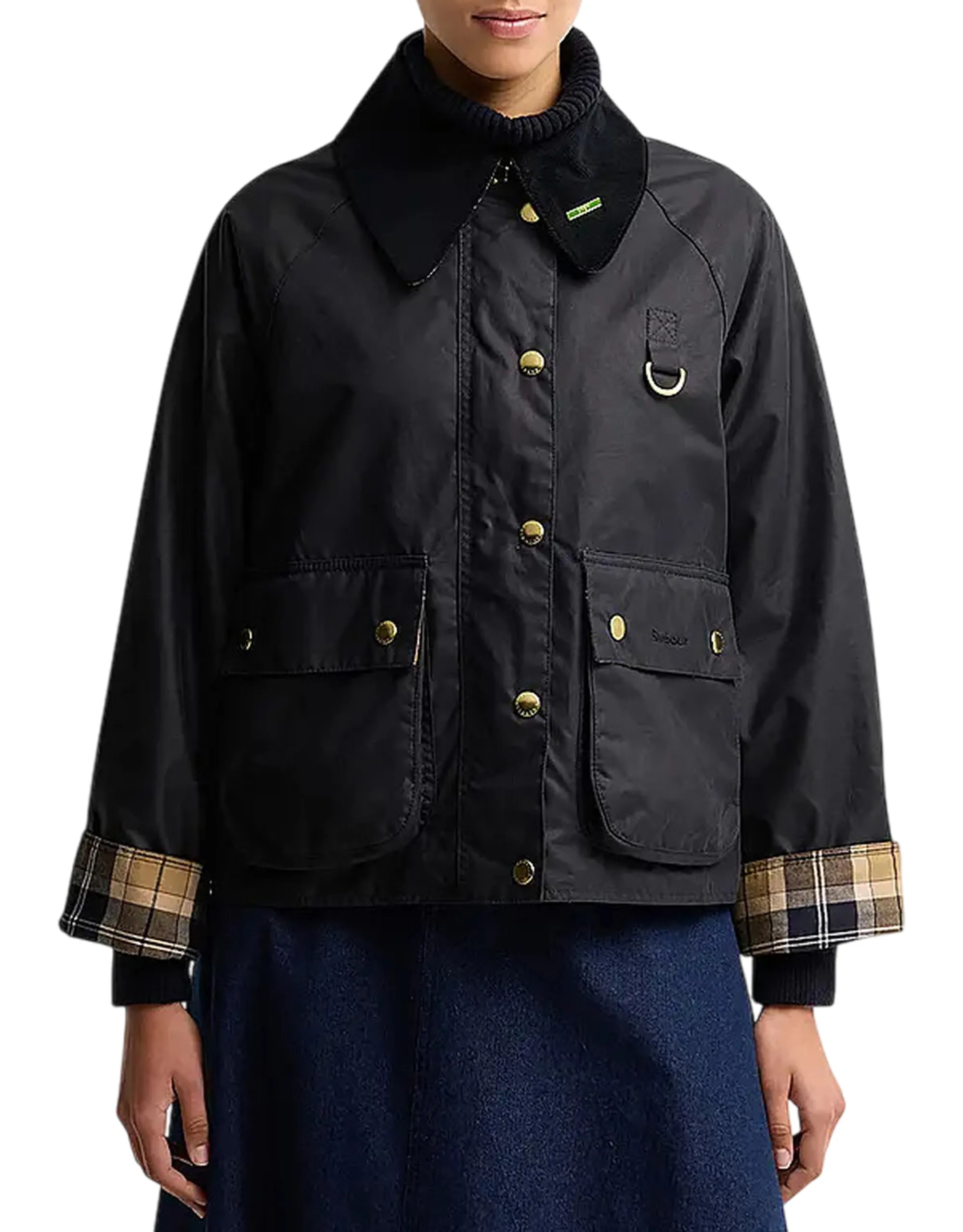 Barbour Giubbino Modern Spey Wax Blu Lwx1595 187608