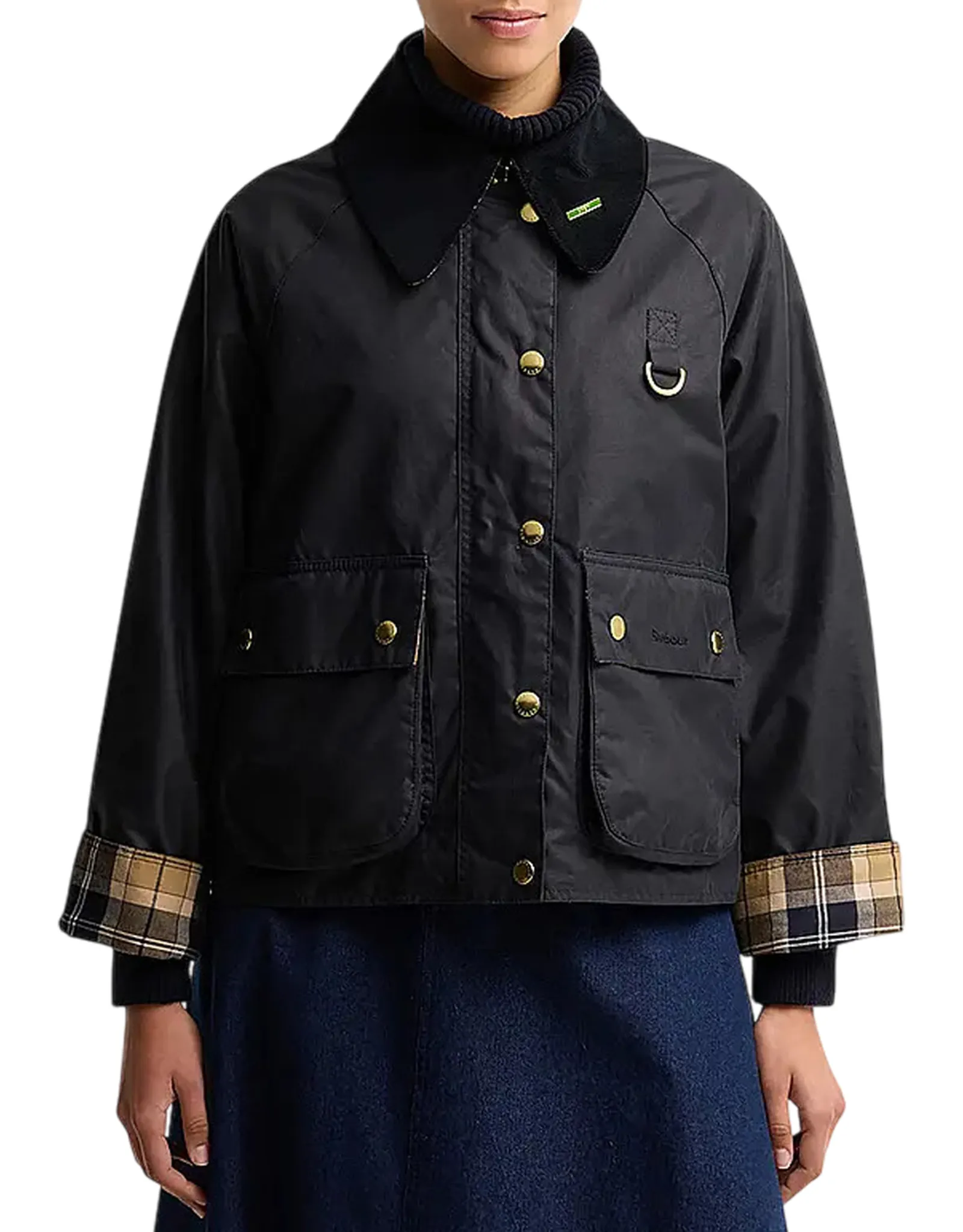 Barbour Giubbino Modern Spey Wax Blu Lwx1595 187608
