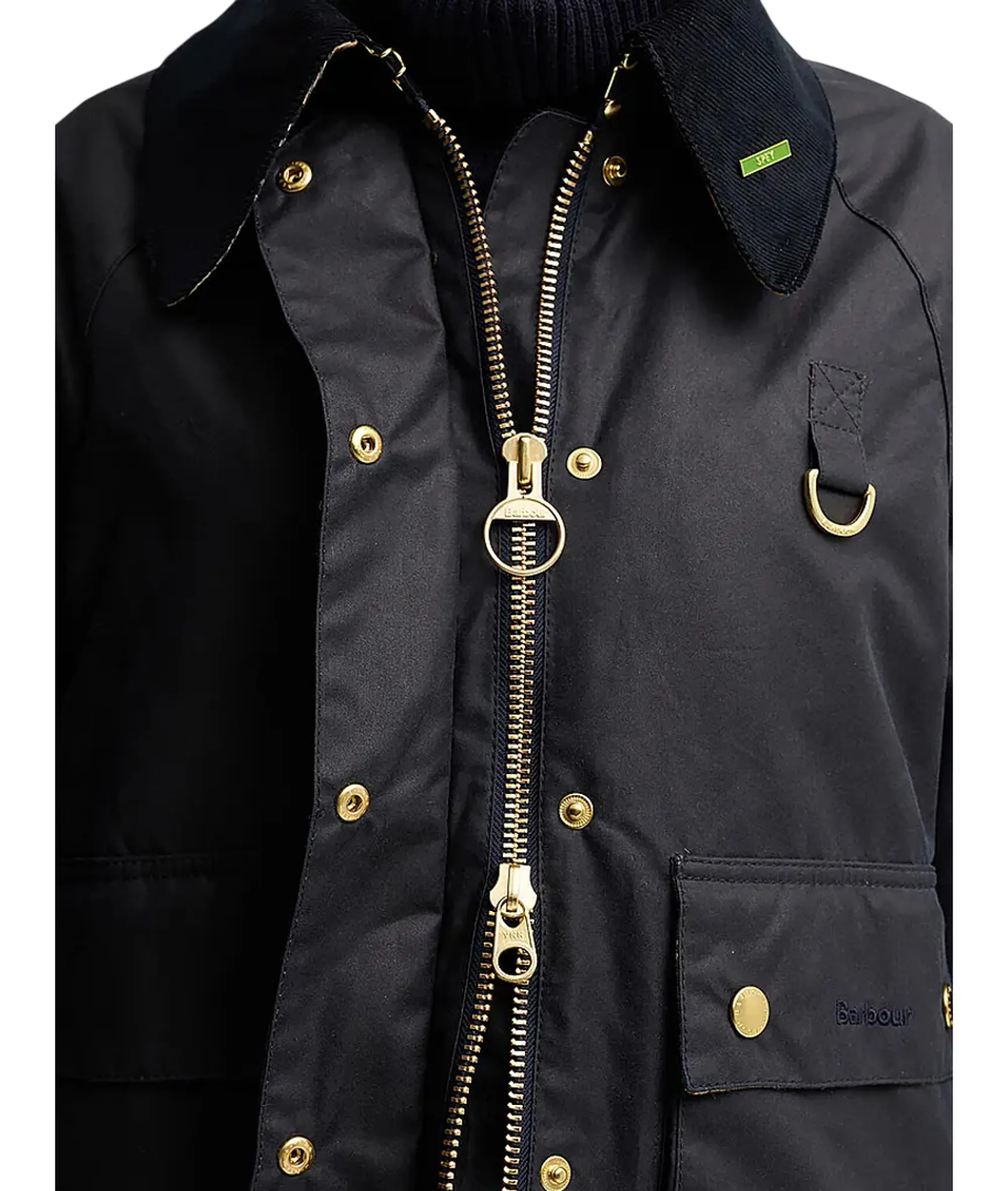 Barbour Giubbino Modern Spey Wax Blu Lwx1595 187610