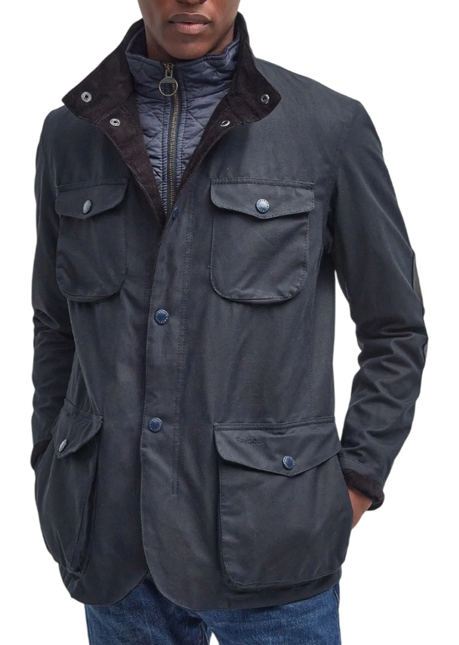 Barbour Giubbino Ogston Blu Mwx0700 158485