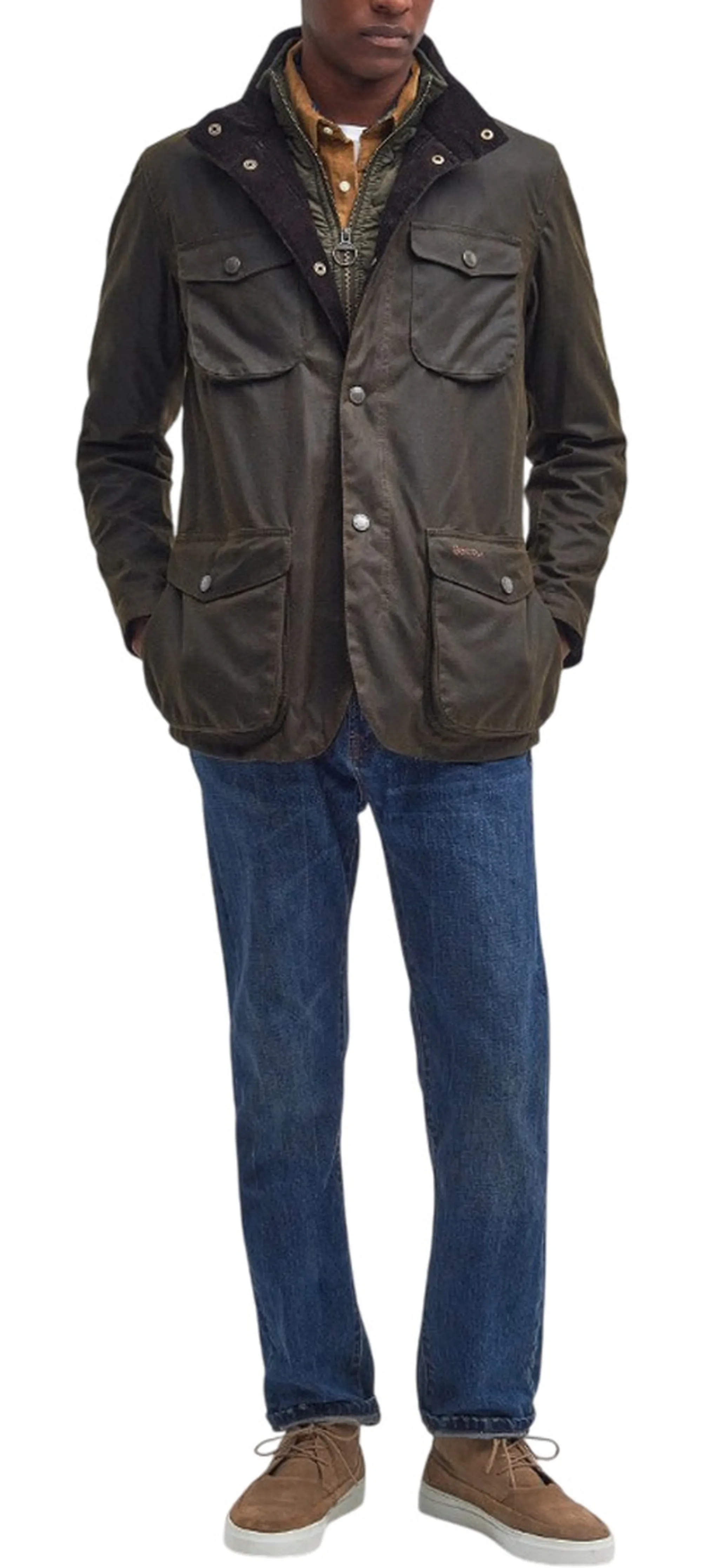 Barbour B'Ogston Jacket' Olive Mwx0700 158479