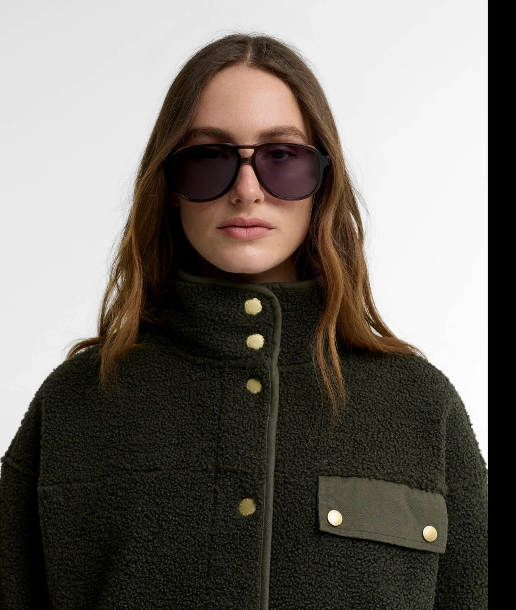 Barbour Giubbino Pile Mabel Olive Lfl0095 186791