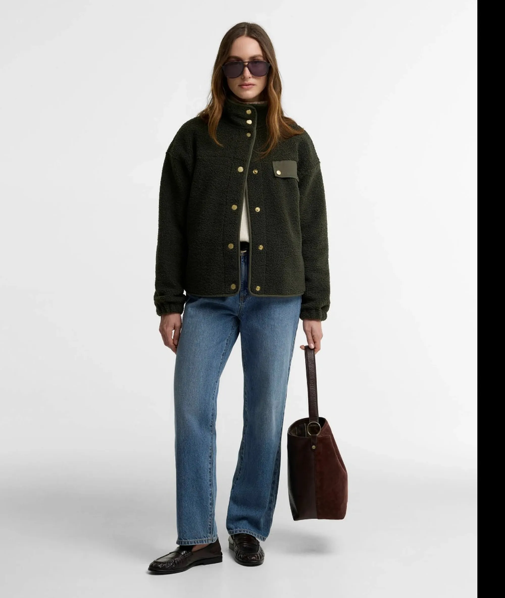 Barbour Giubbino Pile Mabel Olive Lfl0095 186794