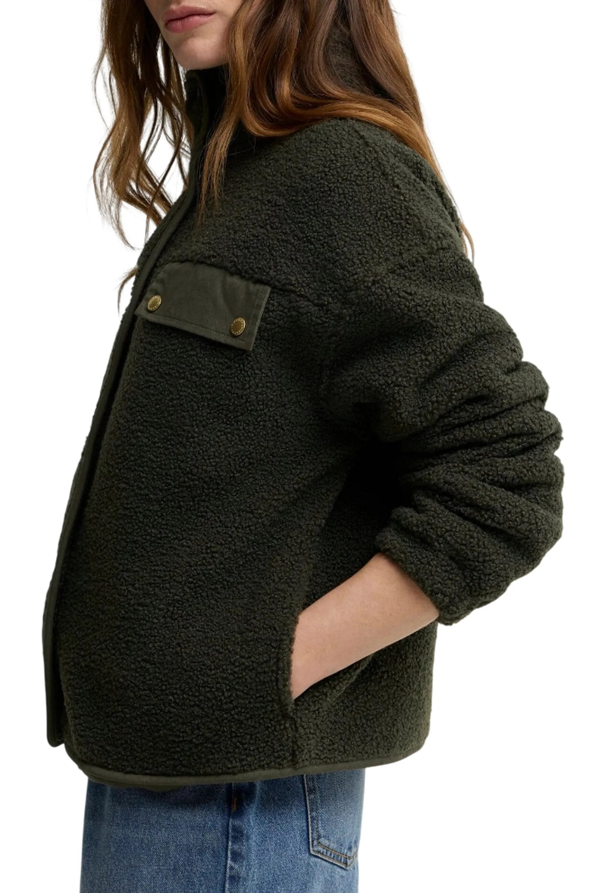 Barbour Giubbino Pile Mabel Olive Lfl0095 187572