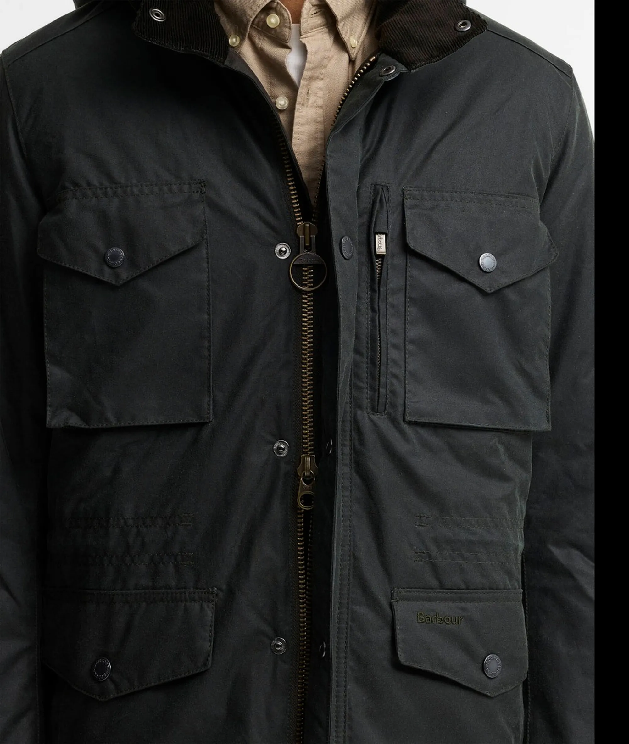 Barbour B'Sapper Jacket' Sage Mwx2203 195910