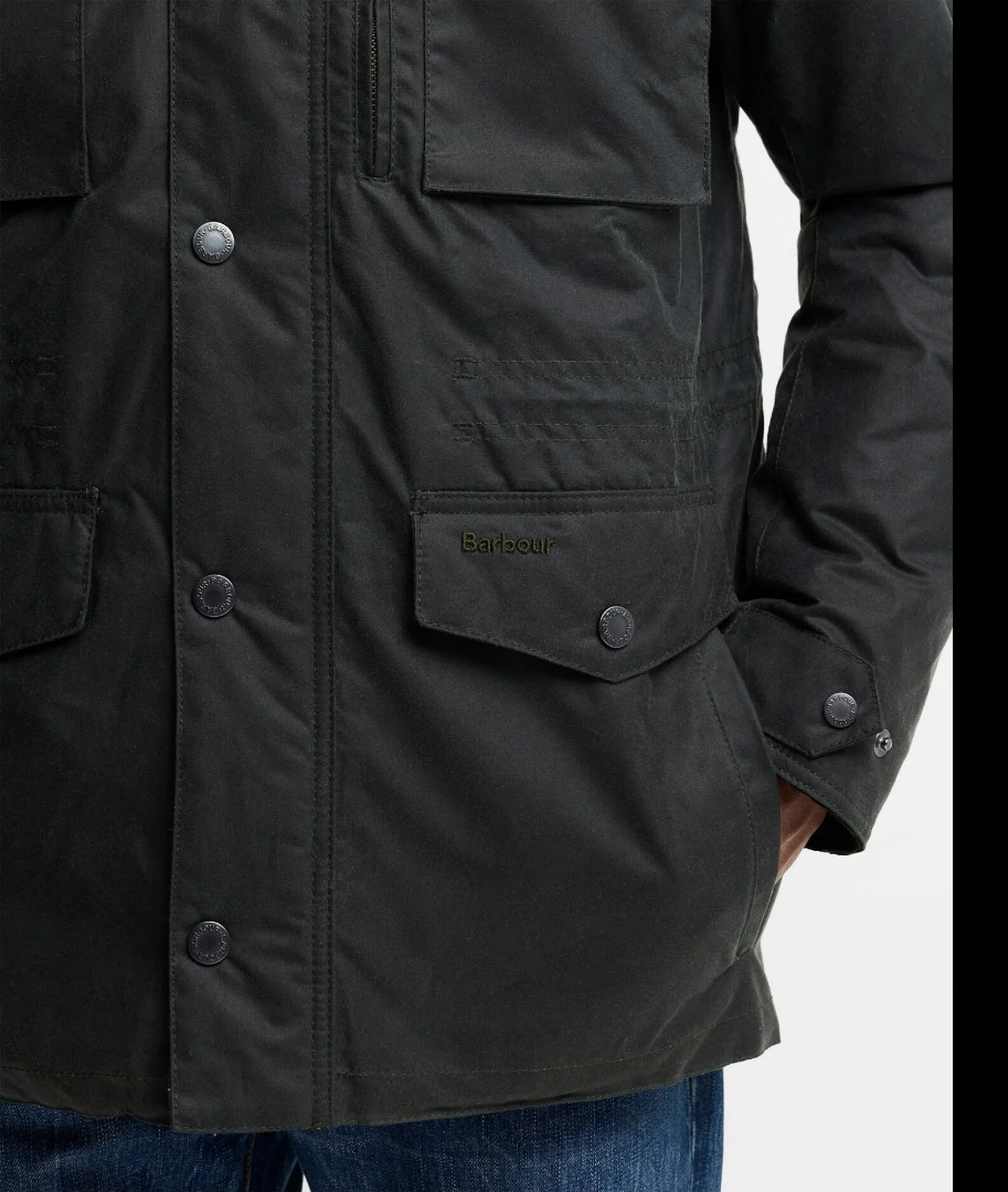 Barbour B'Sapper Jacket' Sage Mwx2203 195911